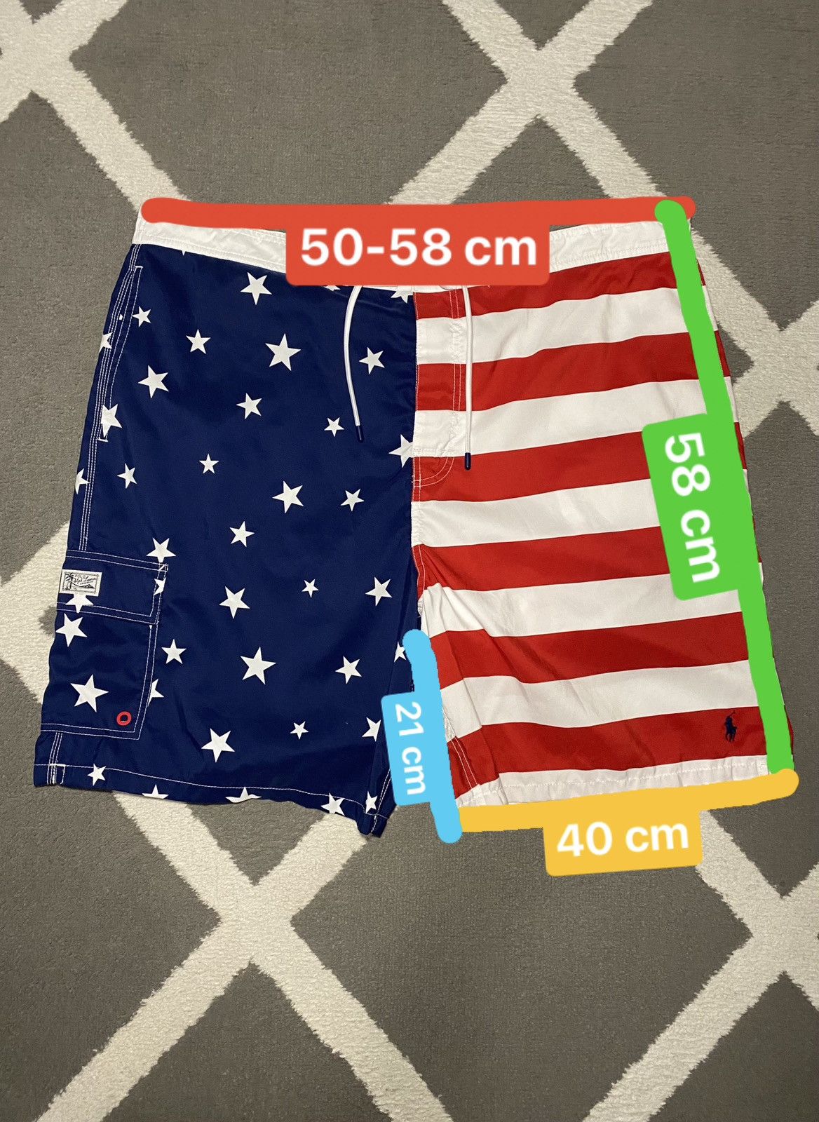 Polo Ralph Lauren × Ralph Lauren Polo Ralph Lauren men’s American Flag Swim Trunks Shorts Size US 40 / EU 56 - 16 Thumbnail
