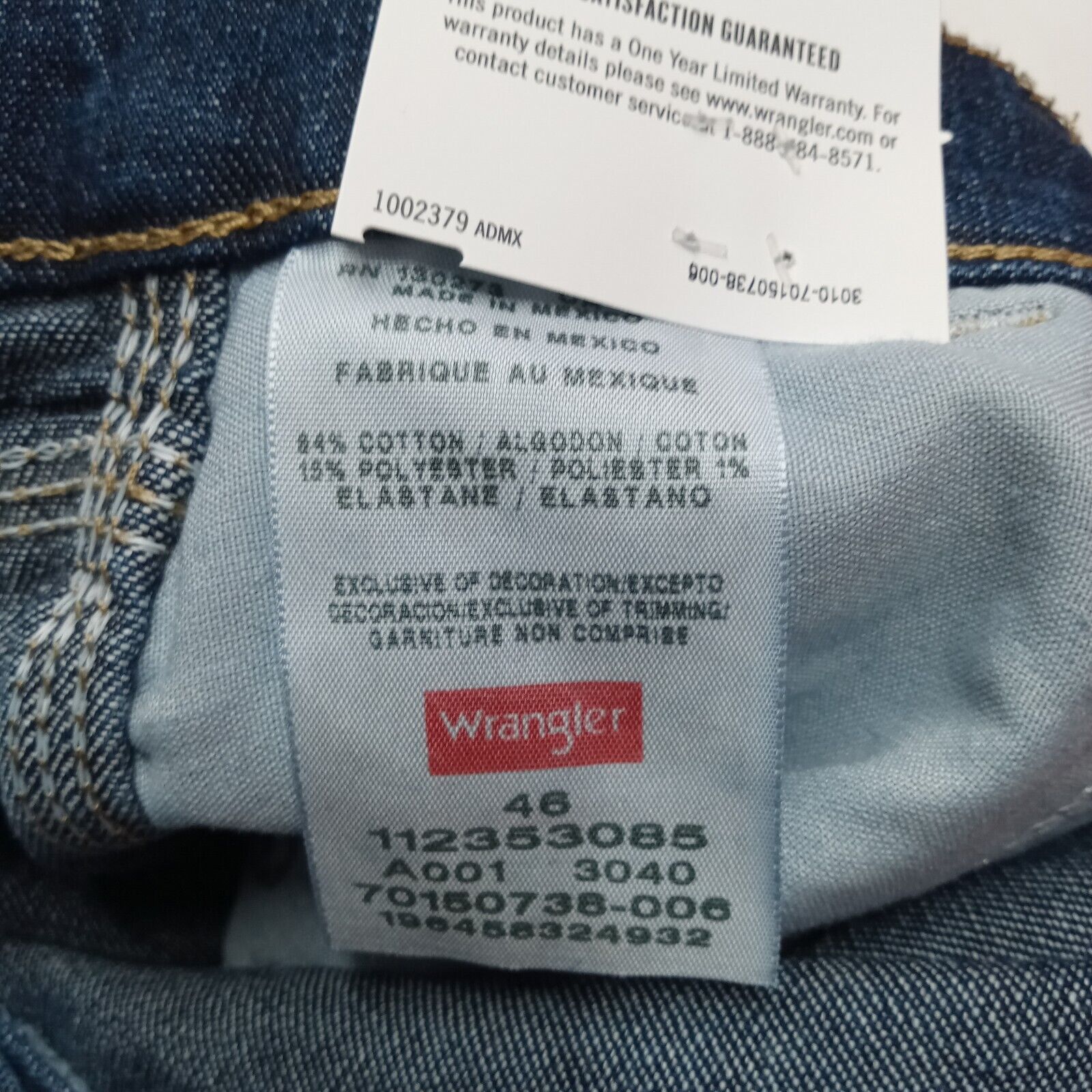 Wrangler Wrangler Carpenter Flex Denim Shorts Men's 46 Blue 10" Ins Size US 44 / EU 60 - 3 Thumbnail