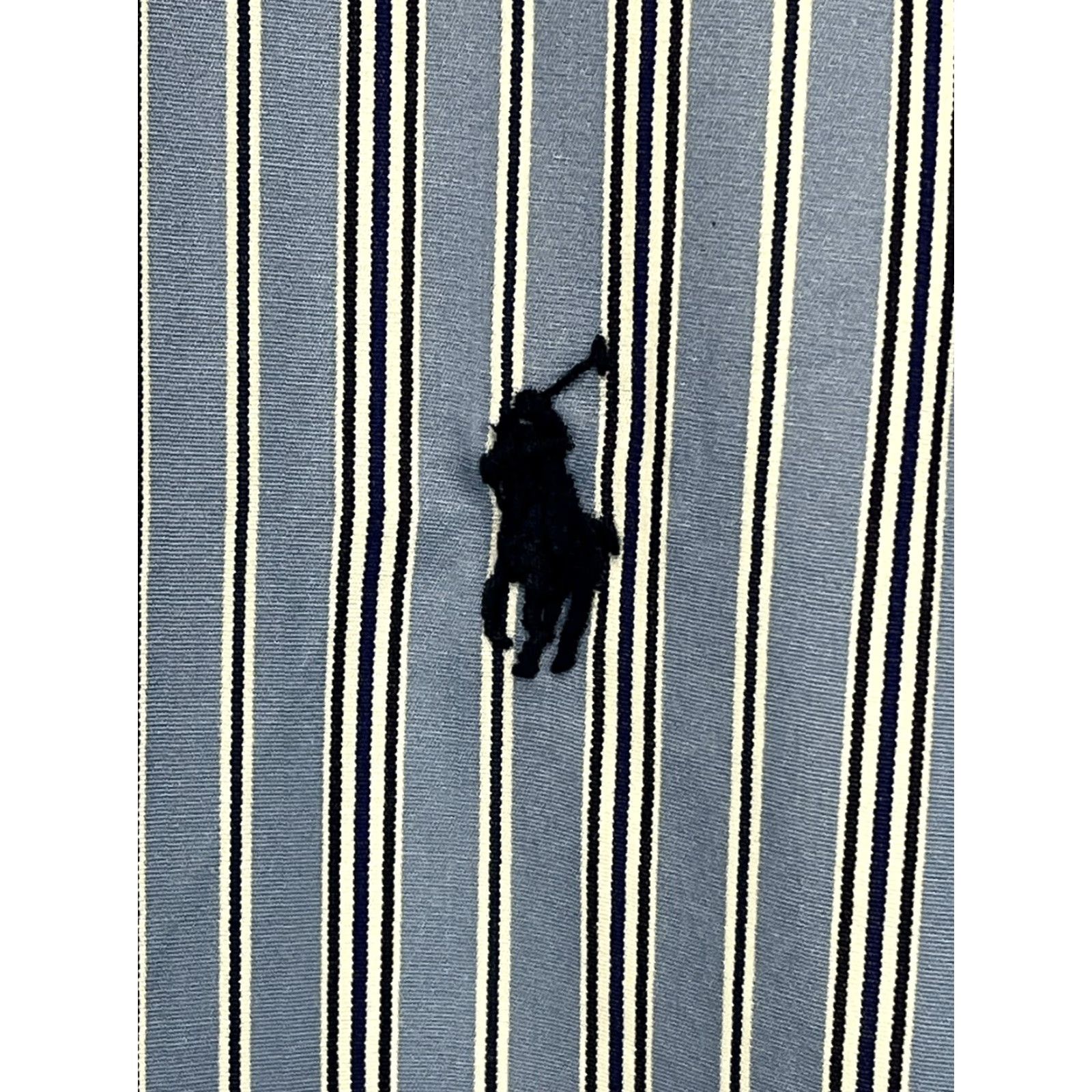 Ralph Lauren Ralph Lauren Striped Button-Down Shirt Mens L Blue Preppy Pony Logo Classic Size US L / EU 52-54 / 3 - 4 Thumbnail