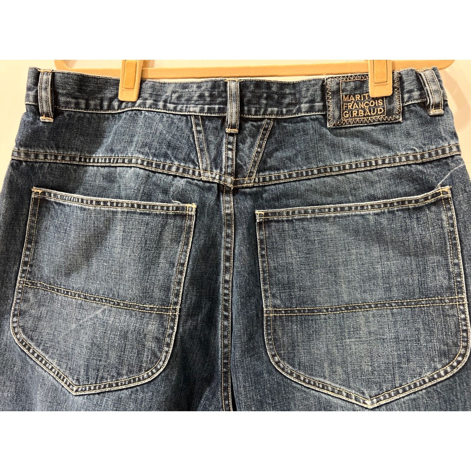 Vintage VINTAGE Marithe Francois Girbaud Jeans Mens 36 Blue Denim Hip Hop VTG Tapered Straight Leg Mens Jeans Size US 36 / EU 52 - 3 Thumbnail