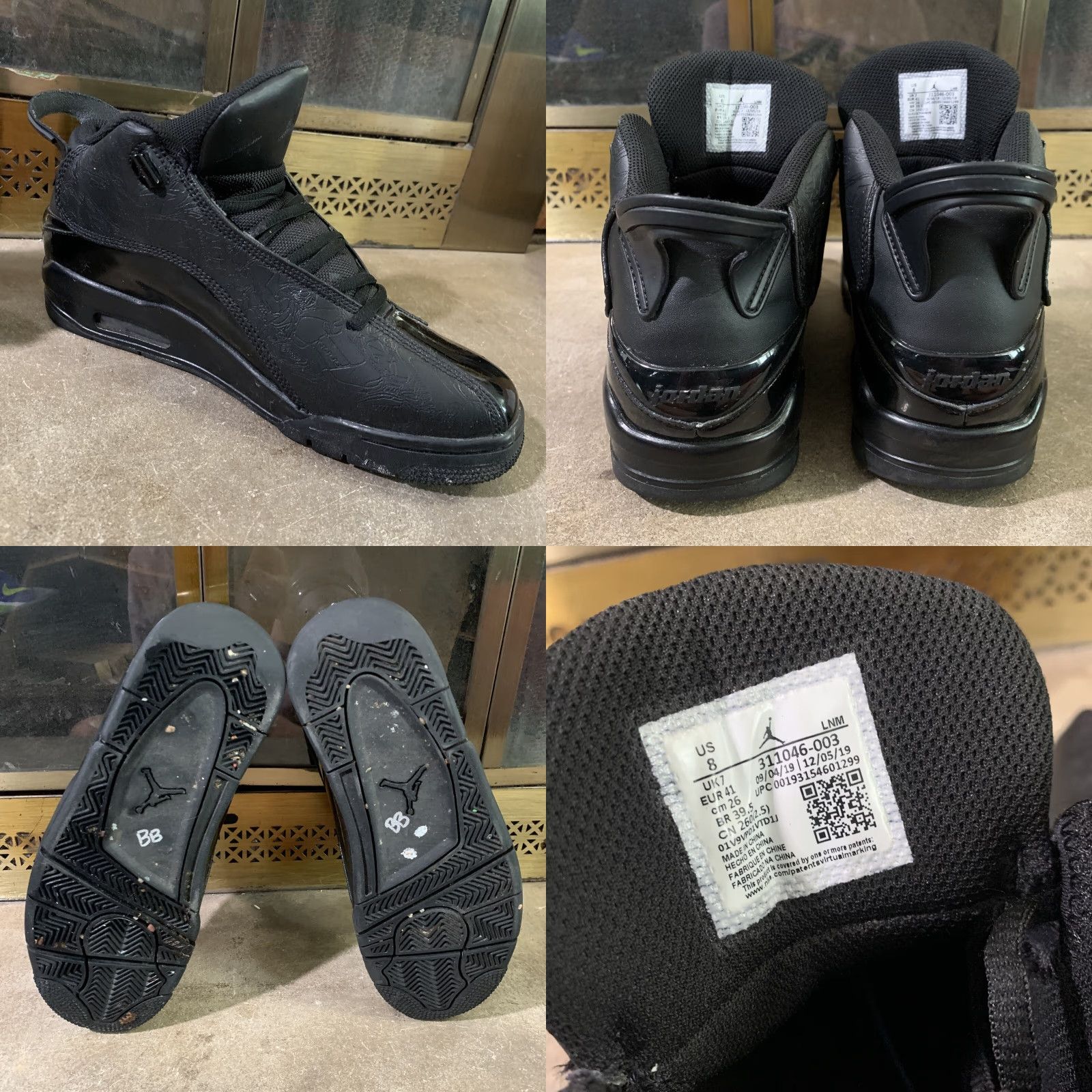 Nike VINTAGE Nike Air Jordan Dub Zero Black 311046-003 Men's Size 8 Limited Rare Basketball sneakers Size US 8 / EU 41 - 8 Thumbnail