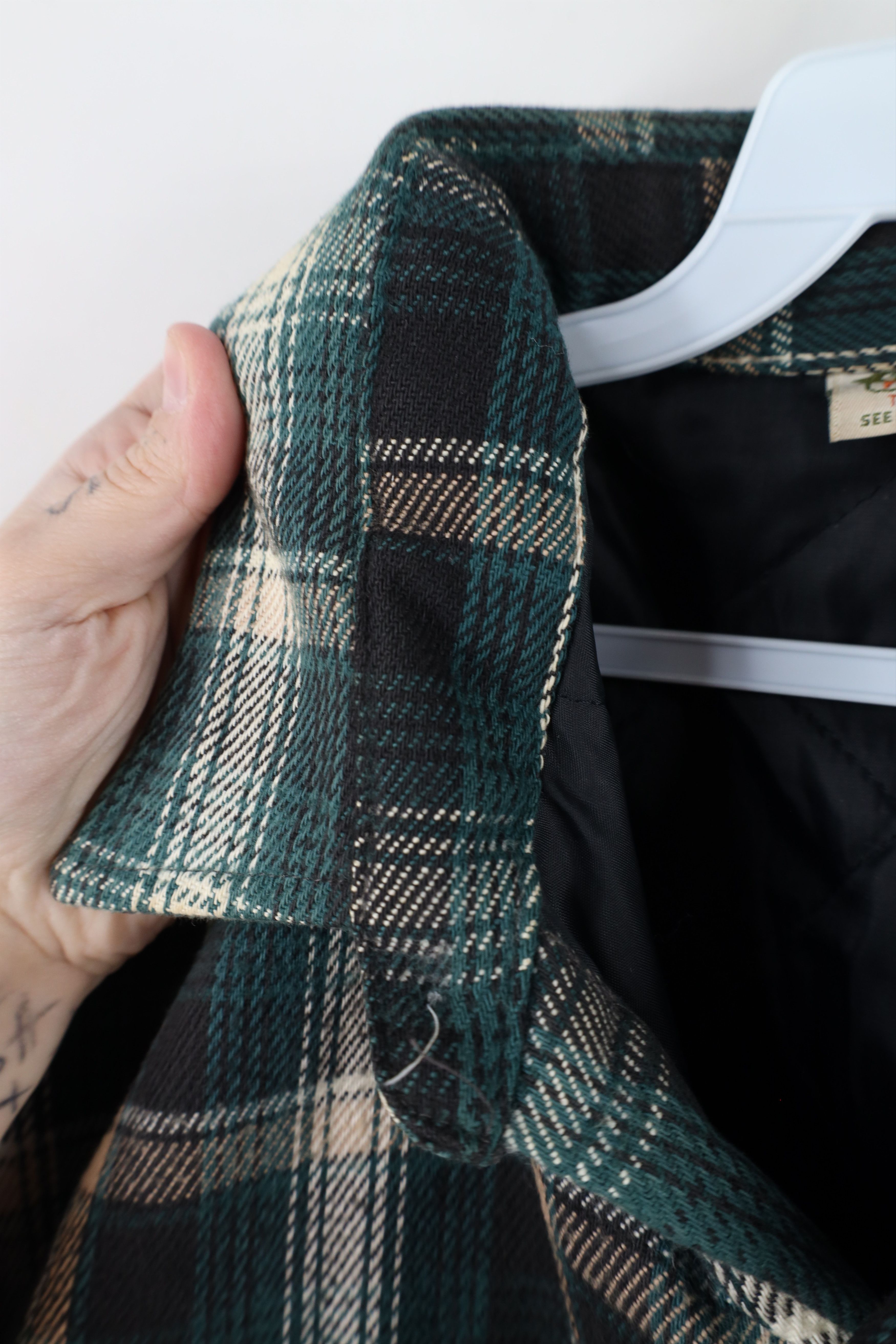 FiveBrother × Vintage Vtg 90s Five Brother Flannel Snap Button Shirt Jacket USA Size US XL / EU 56 / 4 - 9 Thumbnail