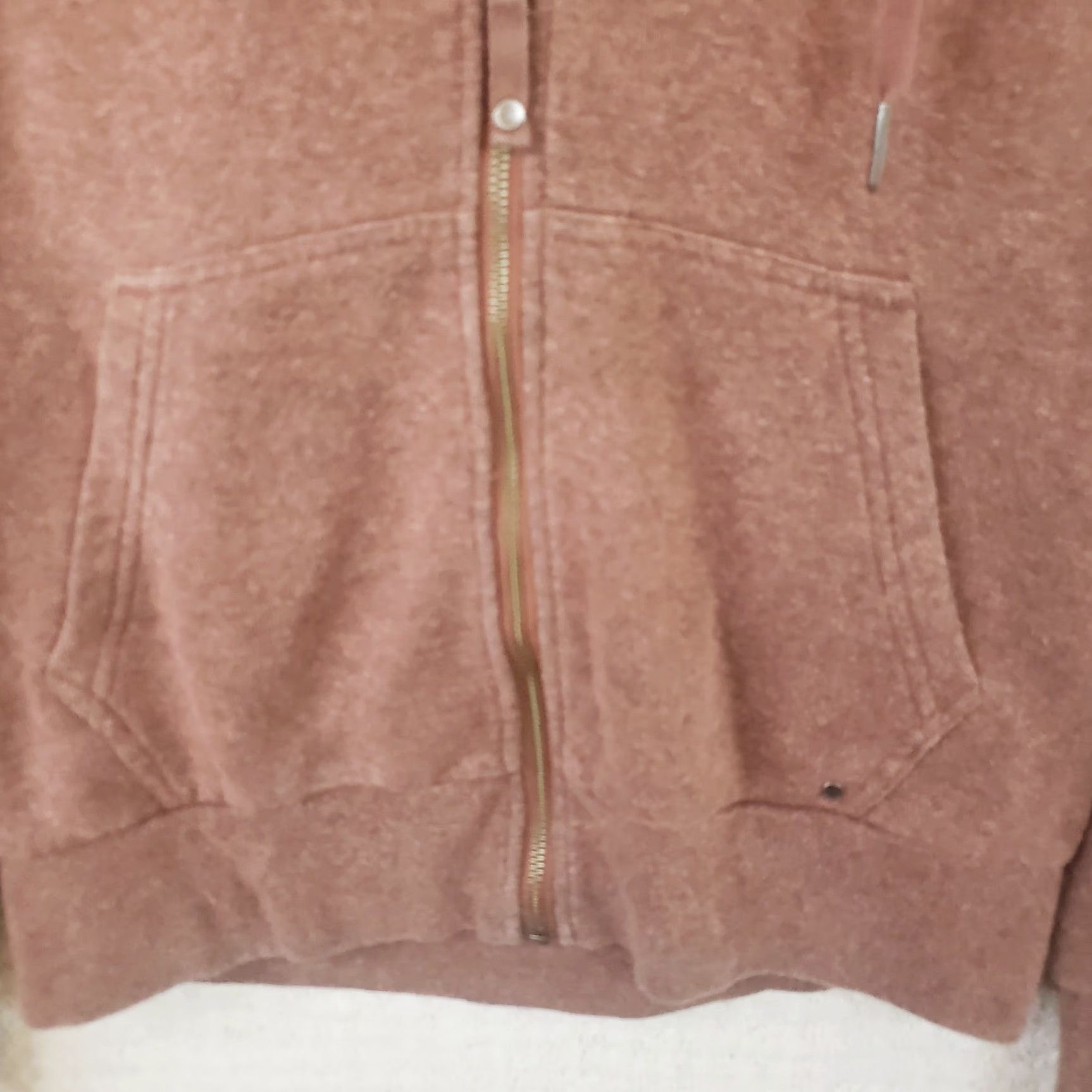 Prana prAna Women's Full Zip Hoodie Pink S Pockets Hooded Drawstring Lightweight Breathable Hiking Yoga Activewear Logo Yellow? Size S / US 4 / IT 40 - 7 Thumbnail