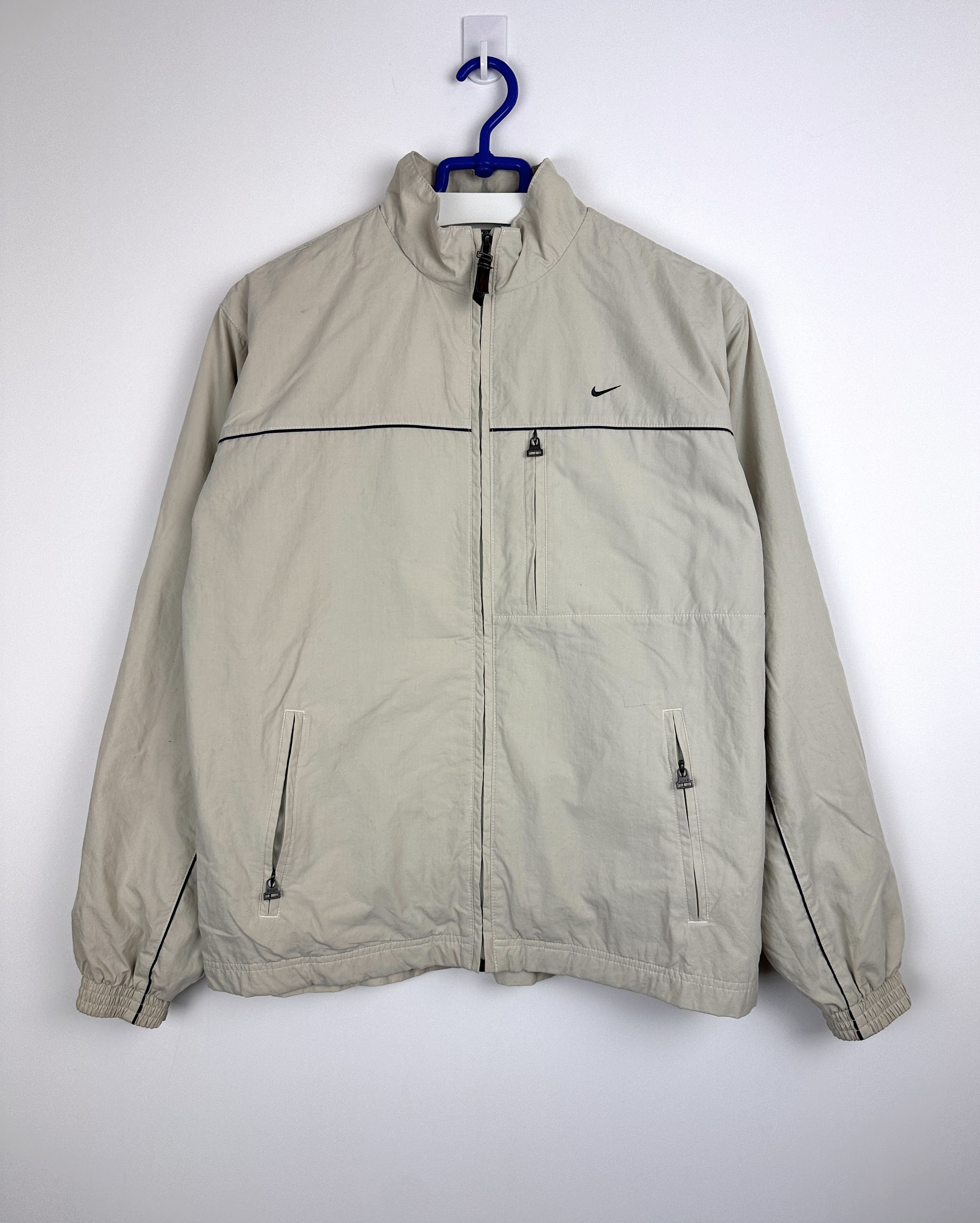 Nike Vintage Nike swoosh creamy jacket M Size US M / EU 48-50 / 2 - 2 Thumbnail