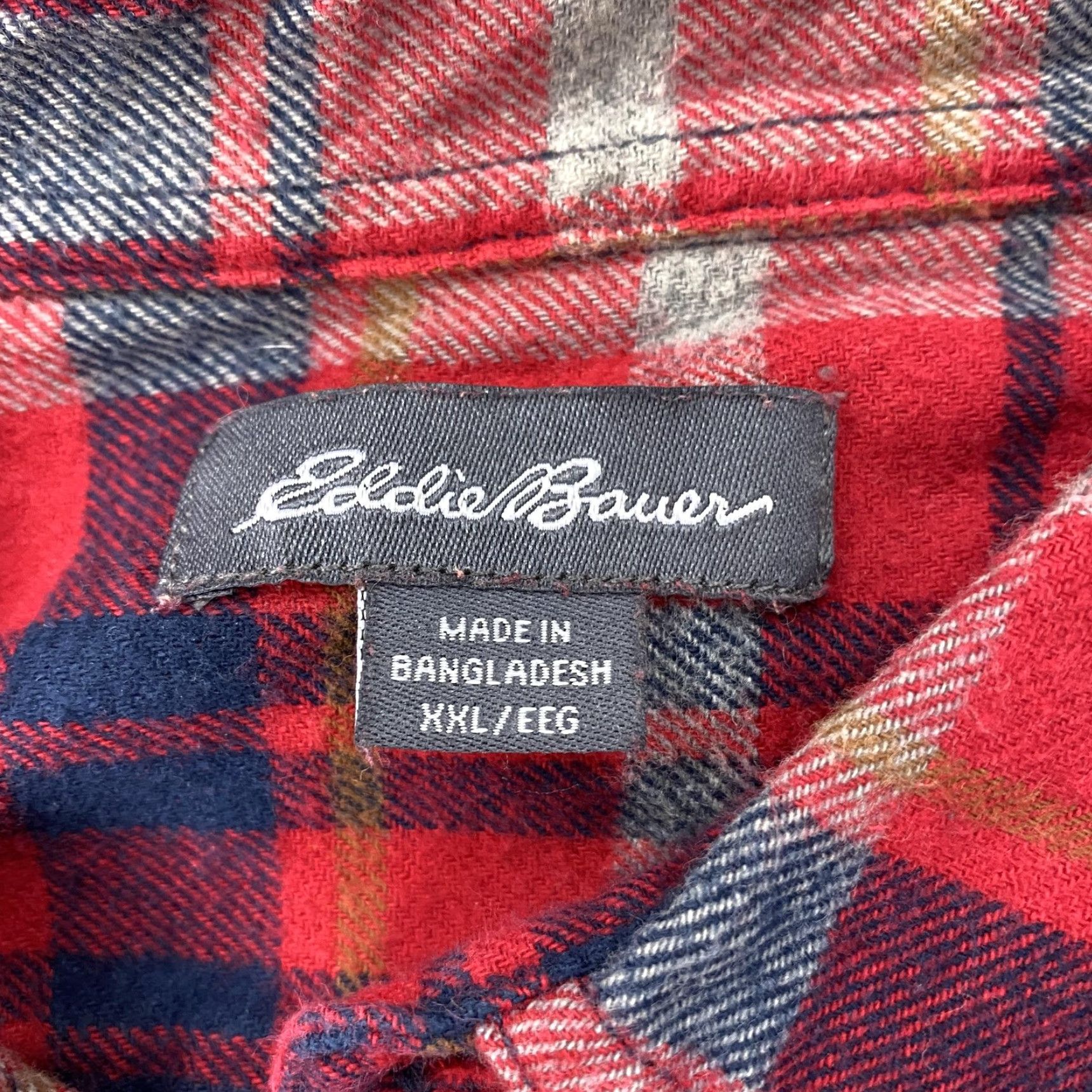 Eddie Bauer VINTAGE Eddie Bauer Shirt Mens 2XL Red Plaid Flannel Button Down Long Sleeve Cotton Size US XXL / EU 58 / 5 - 6 Thumbnail