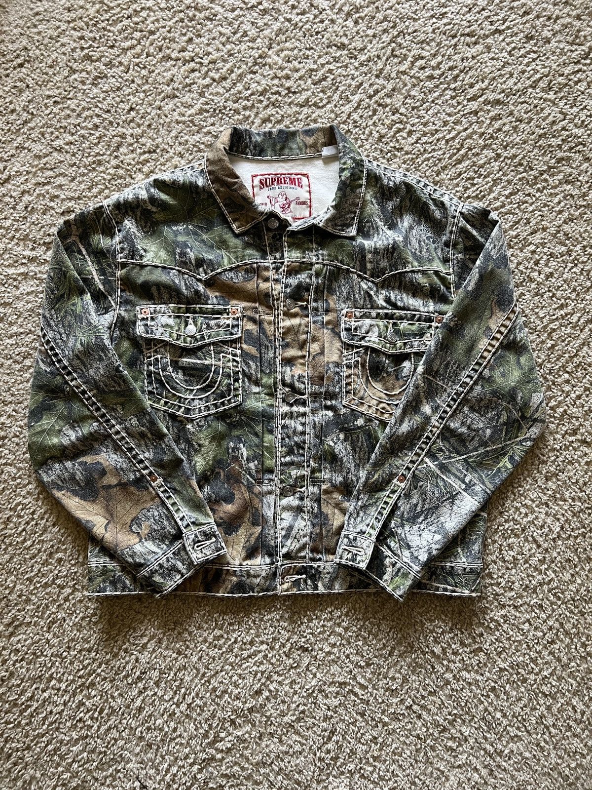 Supreme True Religion Denim Jscket | Grailed