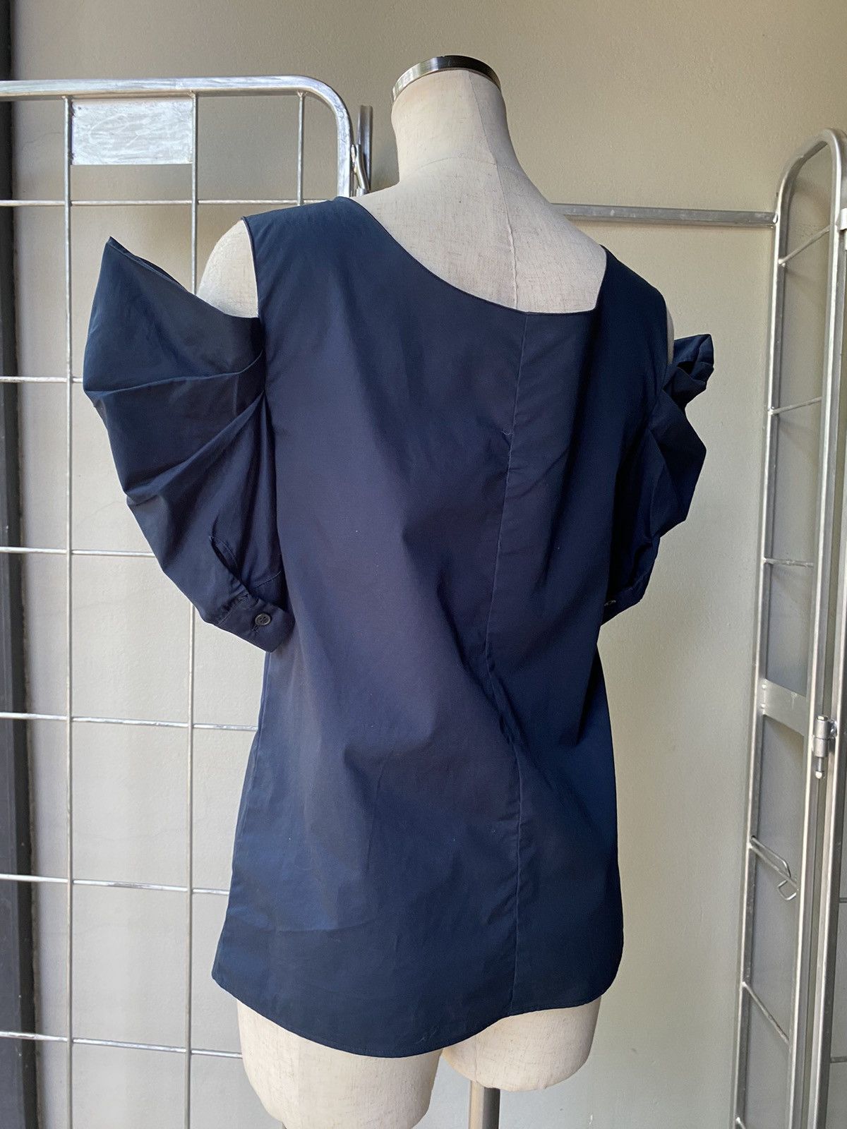 Miu Miu Miu miu navy blouse Size ONE SIZE - 5 Thumbnail
