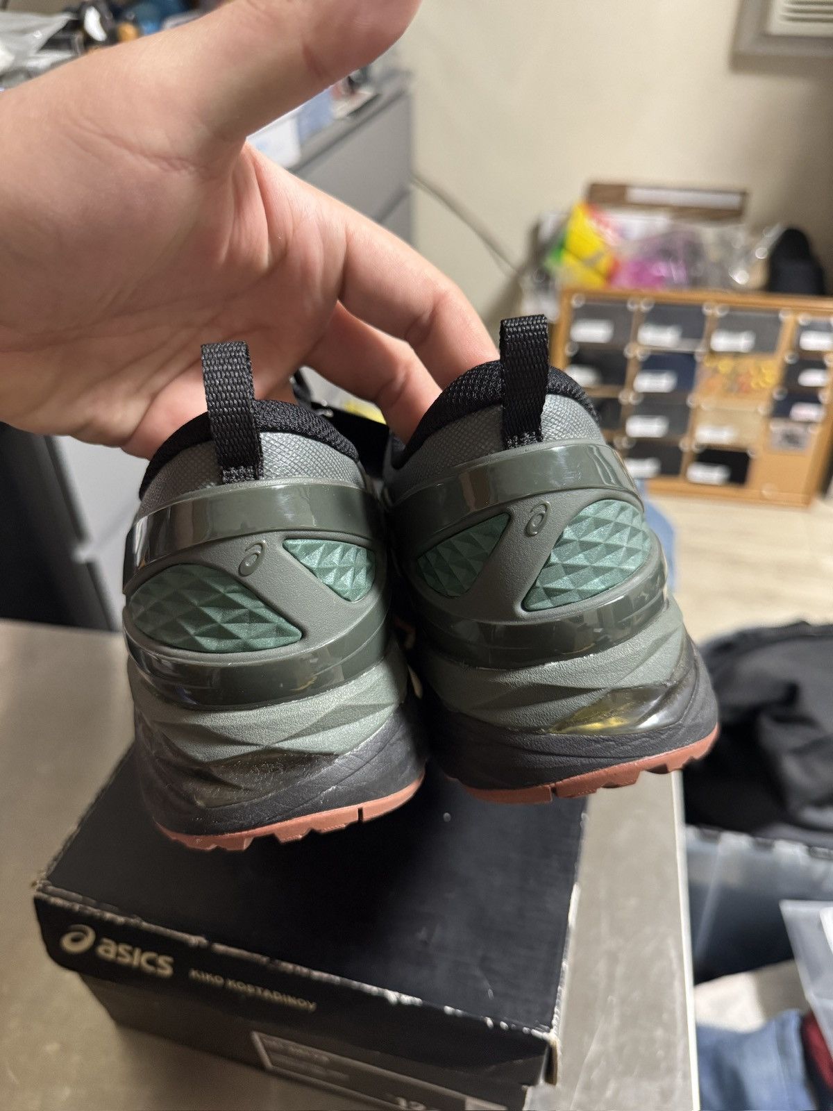 Asics × Kiko Kostadinov 2018 Kiko Kostadinov Asics Gel Delva 1 Forest Green Size 12 Size US 12 / EU 45 - 5 Thumbnail