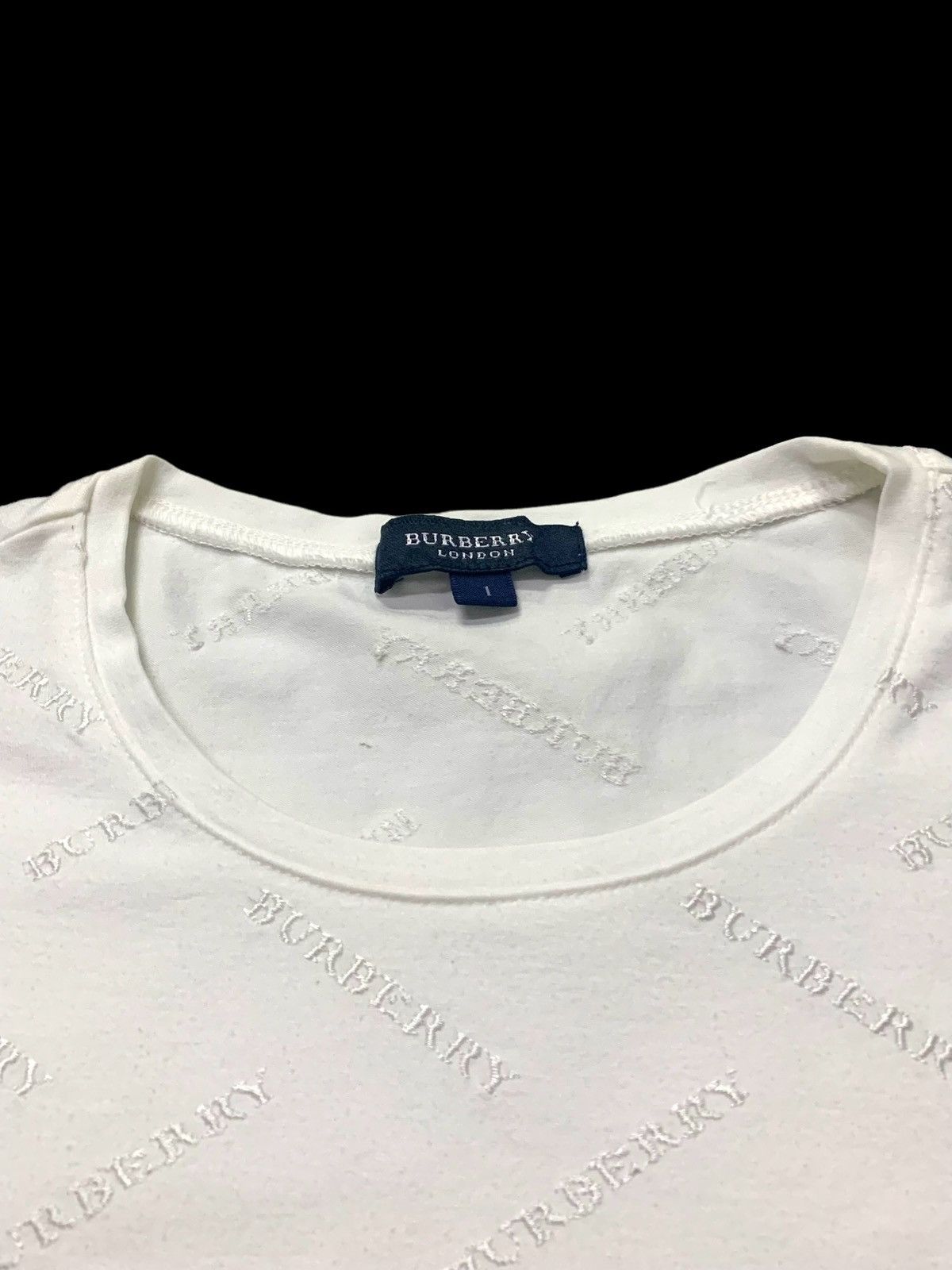 Beauty Beast × Burberry Burberry Full Spellout Embroidered Tee Size S / US 4 / IT 40 - 7 Thumbnail