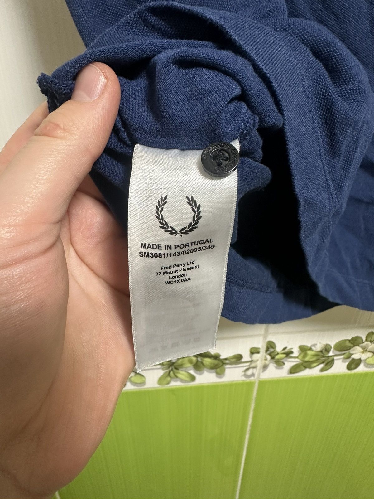 Fred Perry × Raf Simons Women's RAF SIMONS X FRED PERRY Blue Logo Cotton Casual Polo Size S / US 4 / IT 40 - 6 Thumbnail