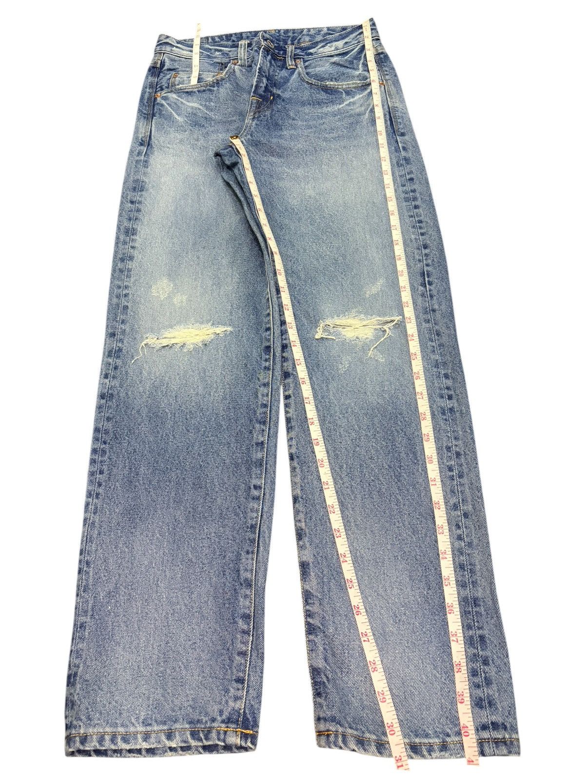 Edwin Vintage Japanese Brand Distressed Selvedge Jeans Size 28" / US 6 / IT 42 - 7 Thumbnail