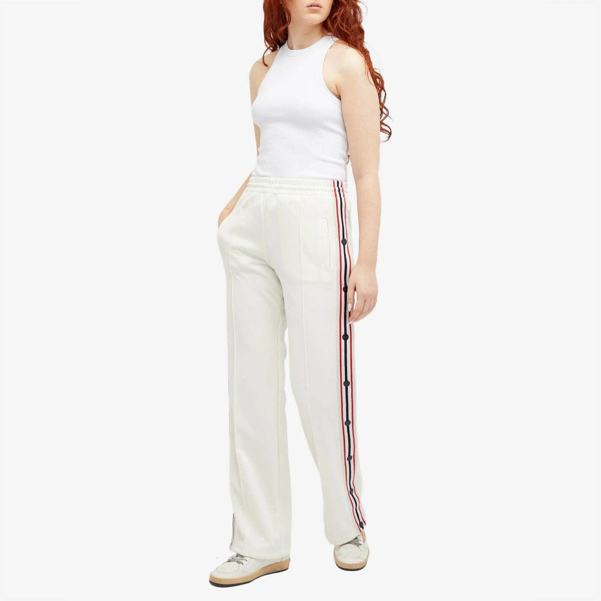 Golden Goose o1y0725 Srtipes Sweatpant in White Size 30" / US 8 / IT 44 - 3 Thumbnail