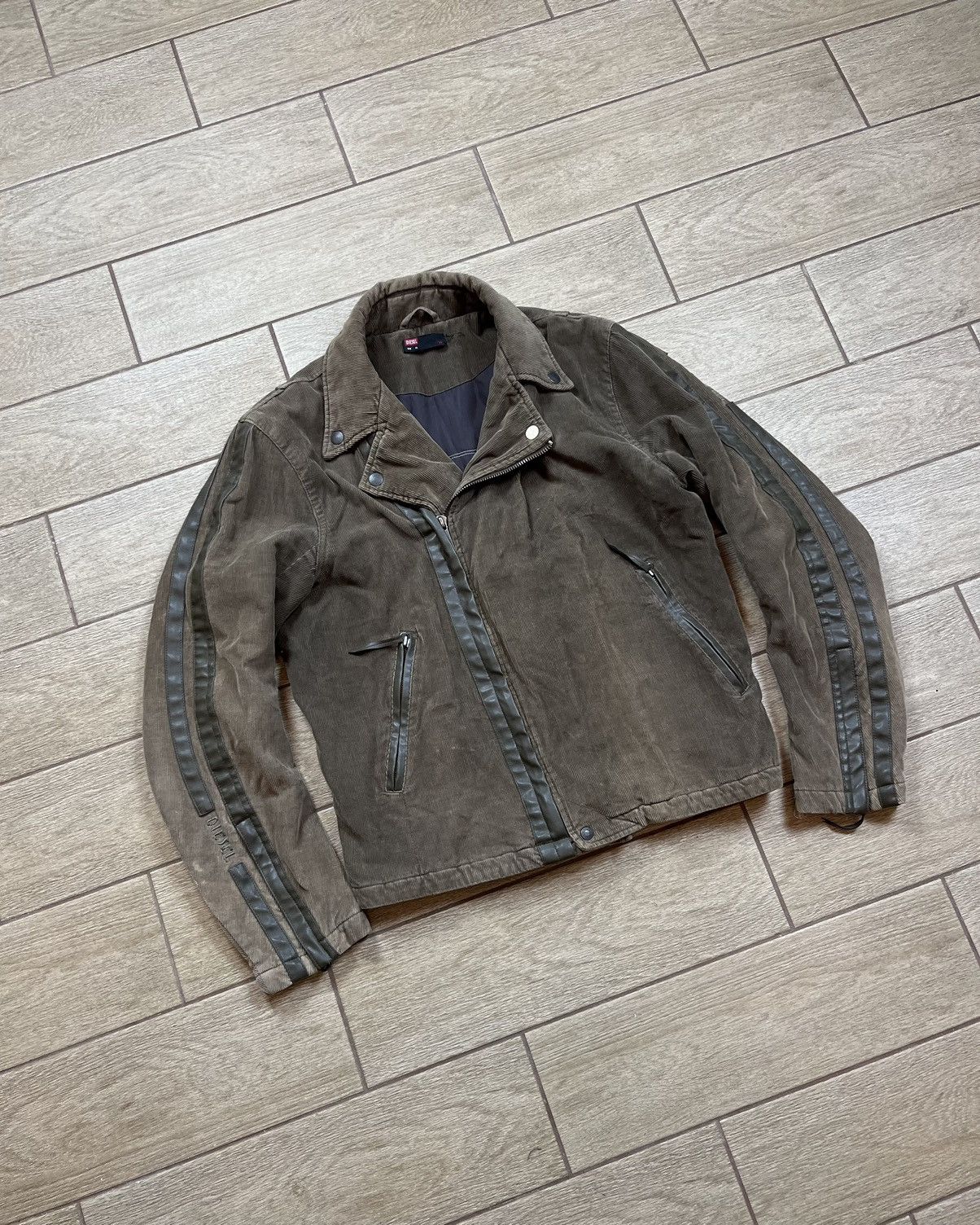 Pre-owned Diesel X Vintage Diesel Devil May Cry 2 Dante Style Corduroy Jacket In Brown