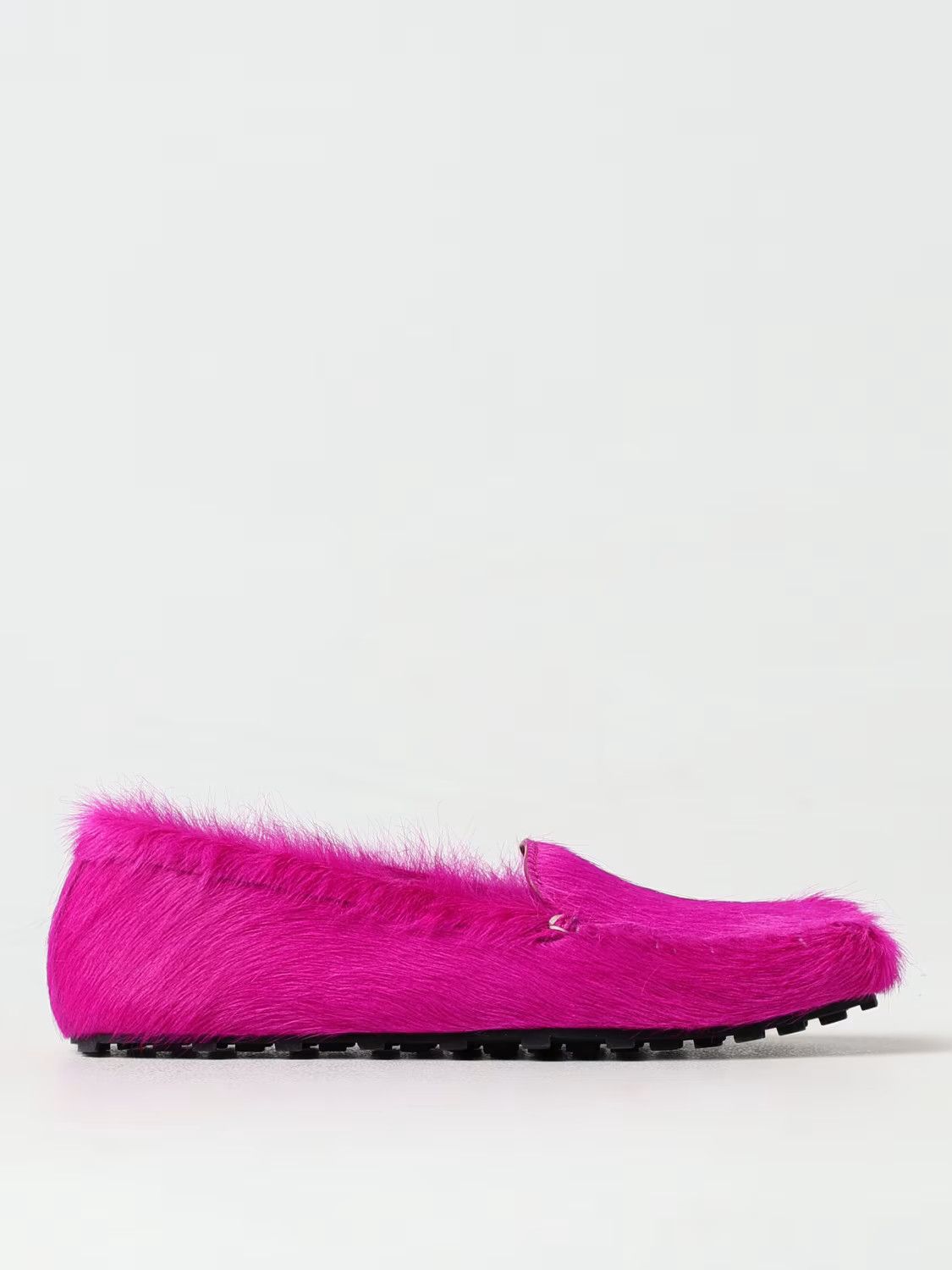 Marni o1s22i1n0924 Long Haired Leather Loafers in Fuchsia Size US 9 / EU 42 - 1 Thumbnail