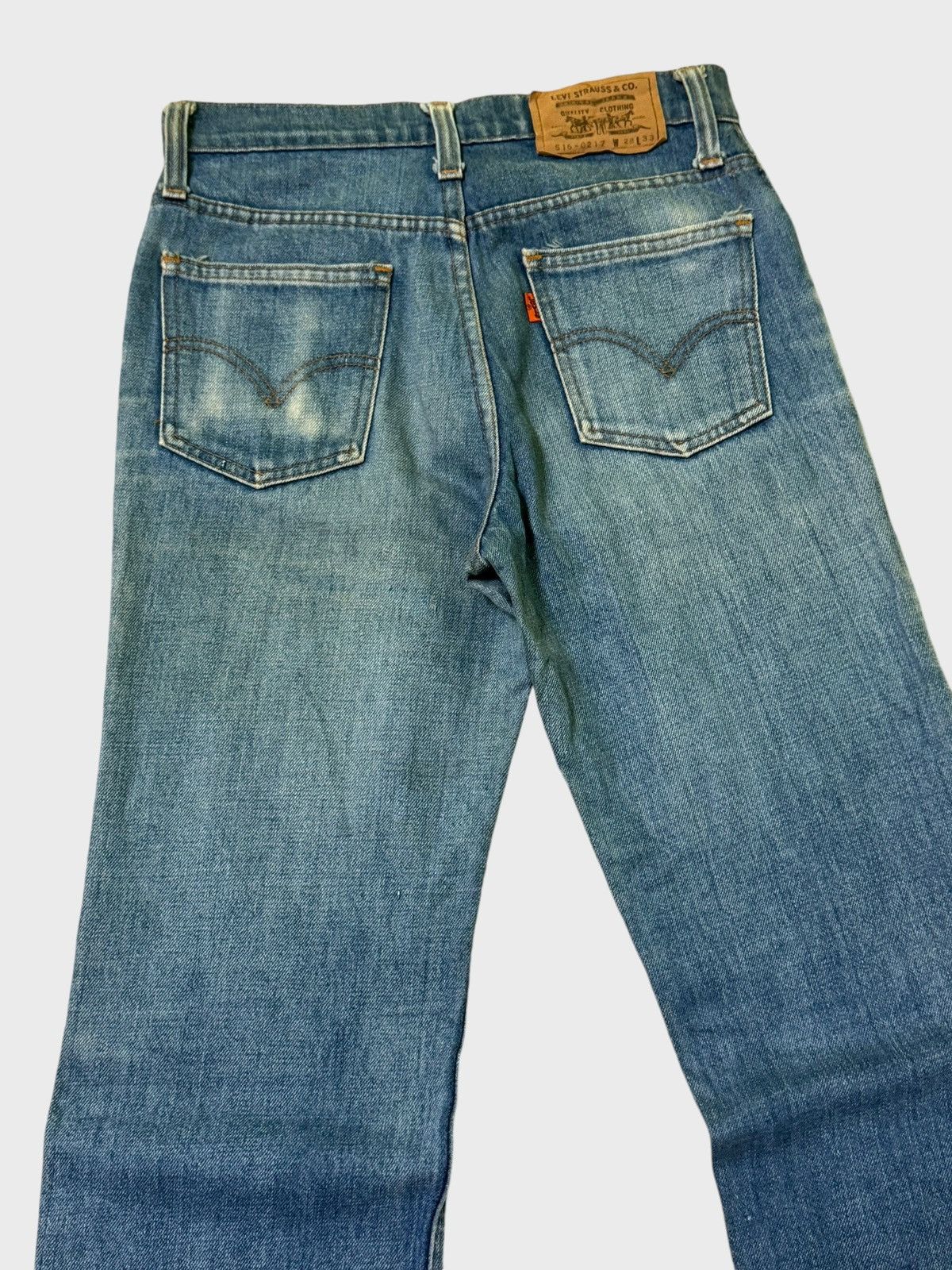 Levi's × Vintage Vintage Flared Levi's 516-0217 Blue Orange Tab Boot Cut Size US 26 / EU 42 - 10 Thumbnail