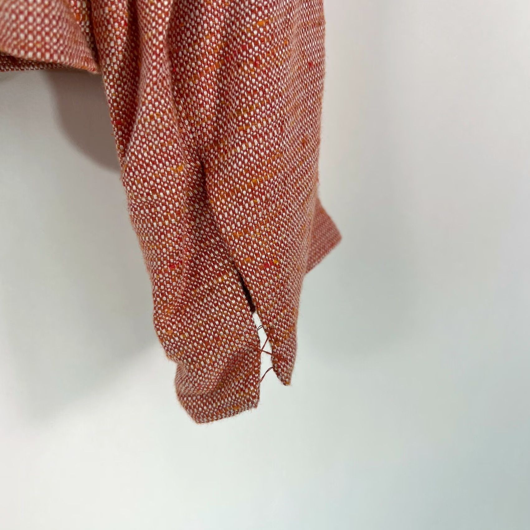 Vintage VINTAGE Valerie Stevens Womens Blazer Jacket Size 14 Long Sleeve Orange Solid Casual Autumn Winter Size XL / US 12-14 / IT 48-50 - 5 Thumbnail
