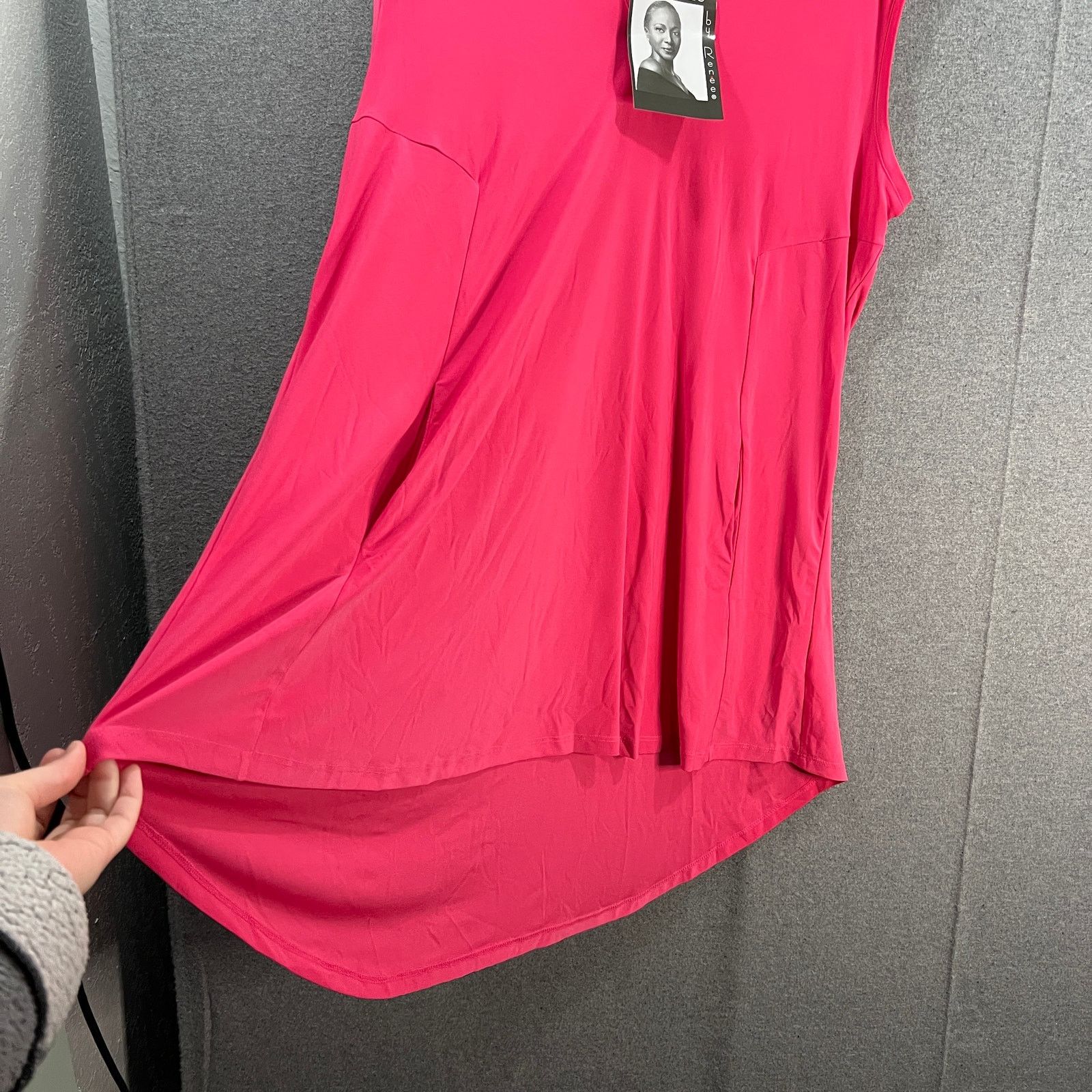 Other Attitudes by Renee Como Jersey Hooded Sleeveless Top Size L / US 10 / IT 46 - 9 Thumbnail