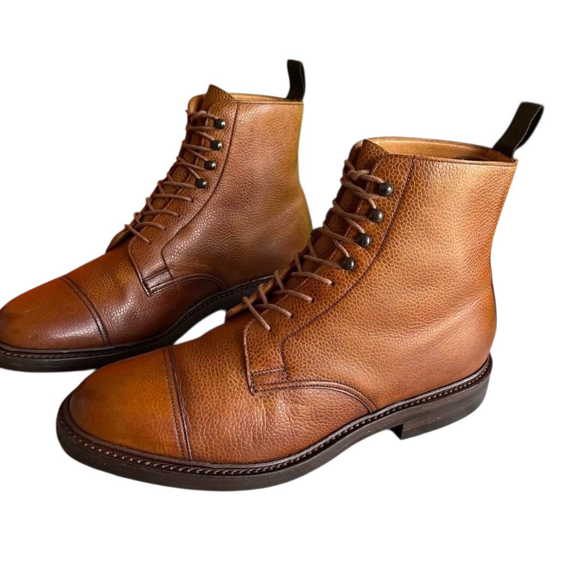 Crockett & Jones Crockett & Jones Tan Scotch Grain Leather Coniston Boots Size US 8.5 / EU 41-42 - 2 Thumbnail