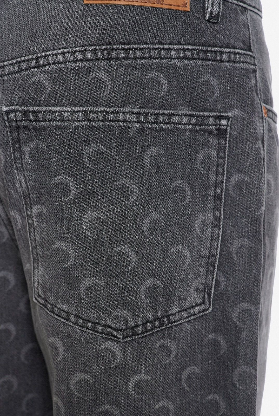 Marine Serre Marine Serre Laser Baggy Jeans Grey Wash All Over Moon Print Size US 34 / EU 50 - 3 Thumbnail