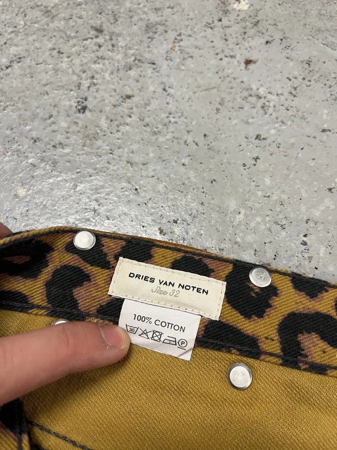 Dries Van Noten Dries Van Noten Leopard Print Camel Jeans Size US 32 / EU 48 - 12 Thumbnail