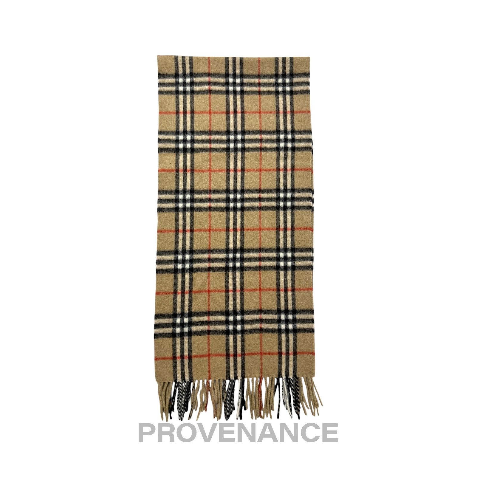 Burberry 🔴 Vintage Burberrys Scarf Nova Check 100% PURE CASHMERE Size ONE SIZE - 4 Thumbnail