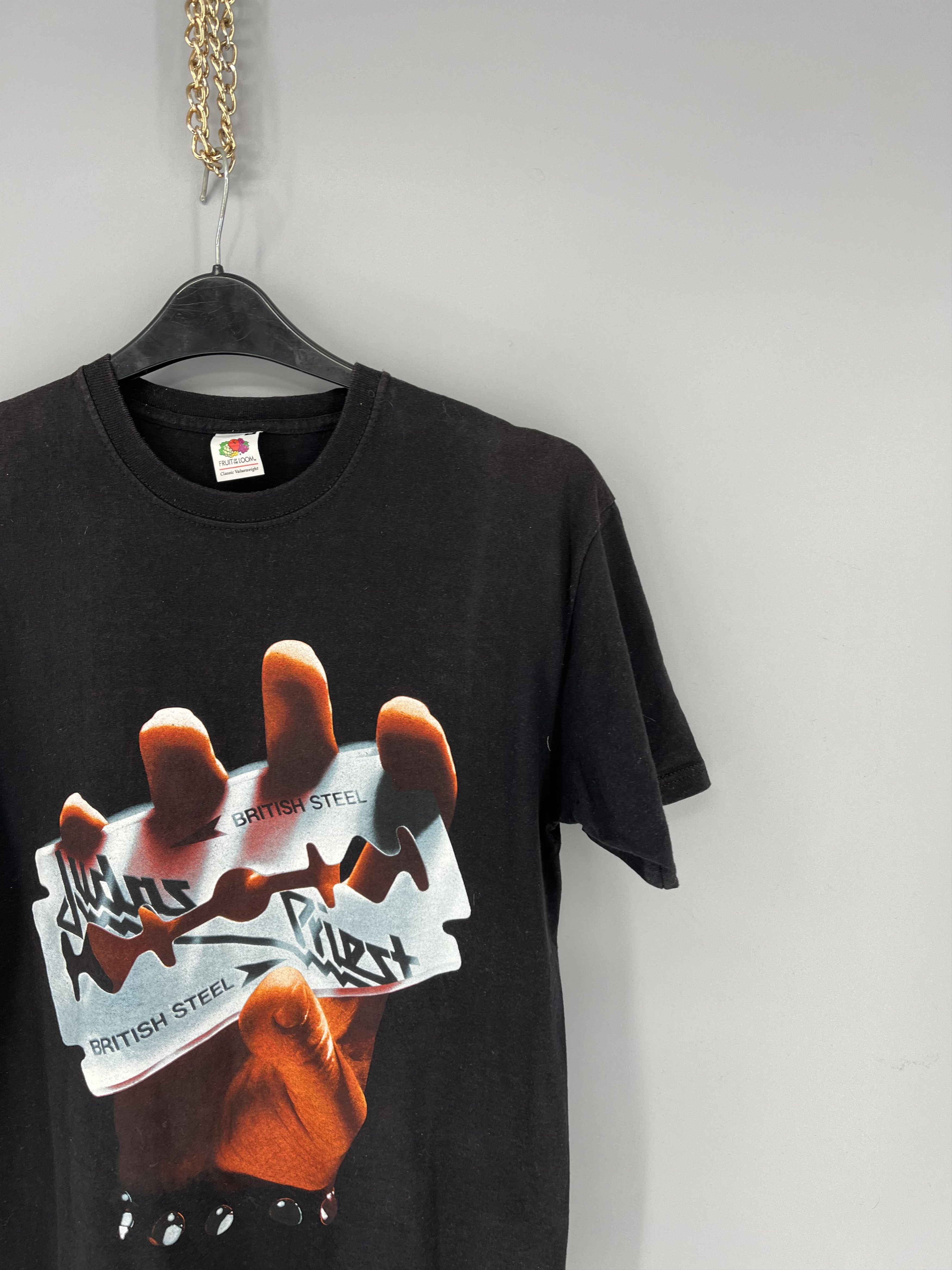 Band Tees JUDAS PRIEST BRITISH STEEL TEE SHIRT Korn, Metallica, Slayer Size US M / EU 48-50 / 2 - 5 Thumbnail