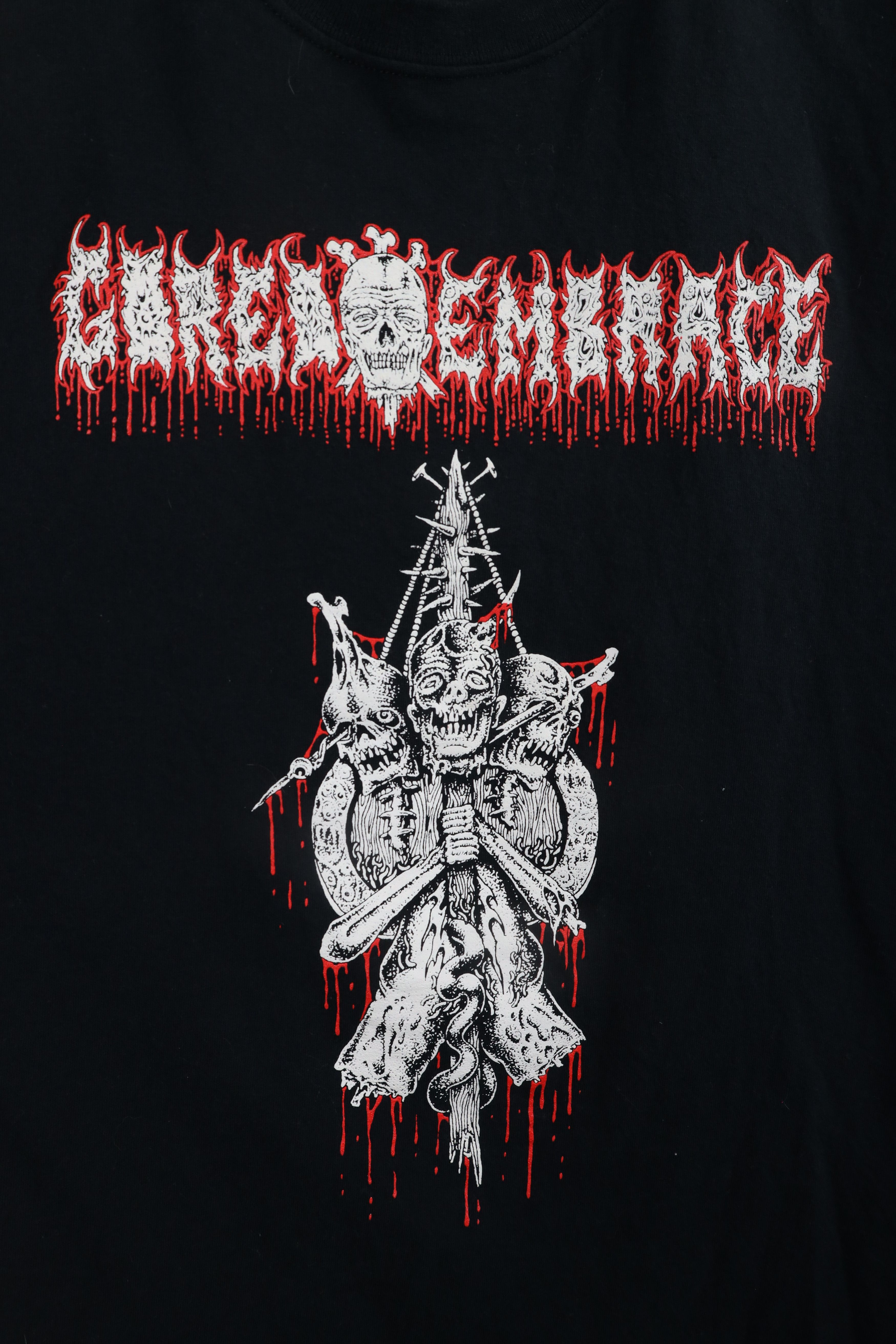 Vintage Streetwear Zombie Gored Embrace Metal Band T-Shirt Black Size US XL / EU 56 / 4 - 4 Thumbnail