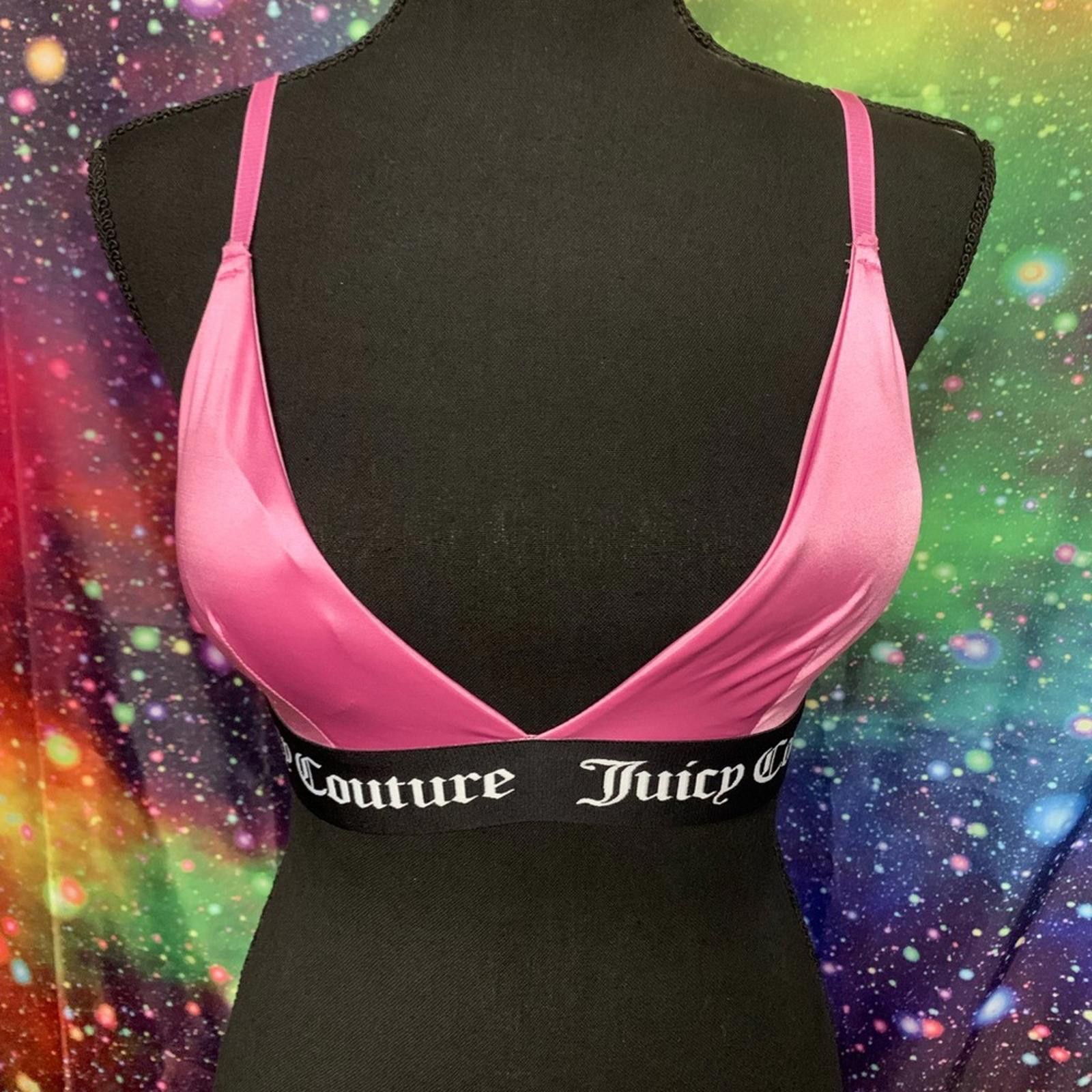 Juicy Couture Jeans Juicy Couture Pink V-Neck Bra with Elastic Band Size ONE SIZE - 1 Thumbnail