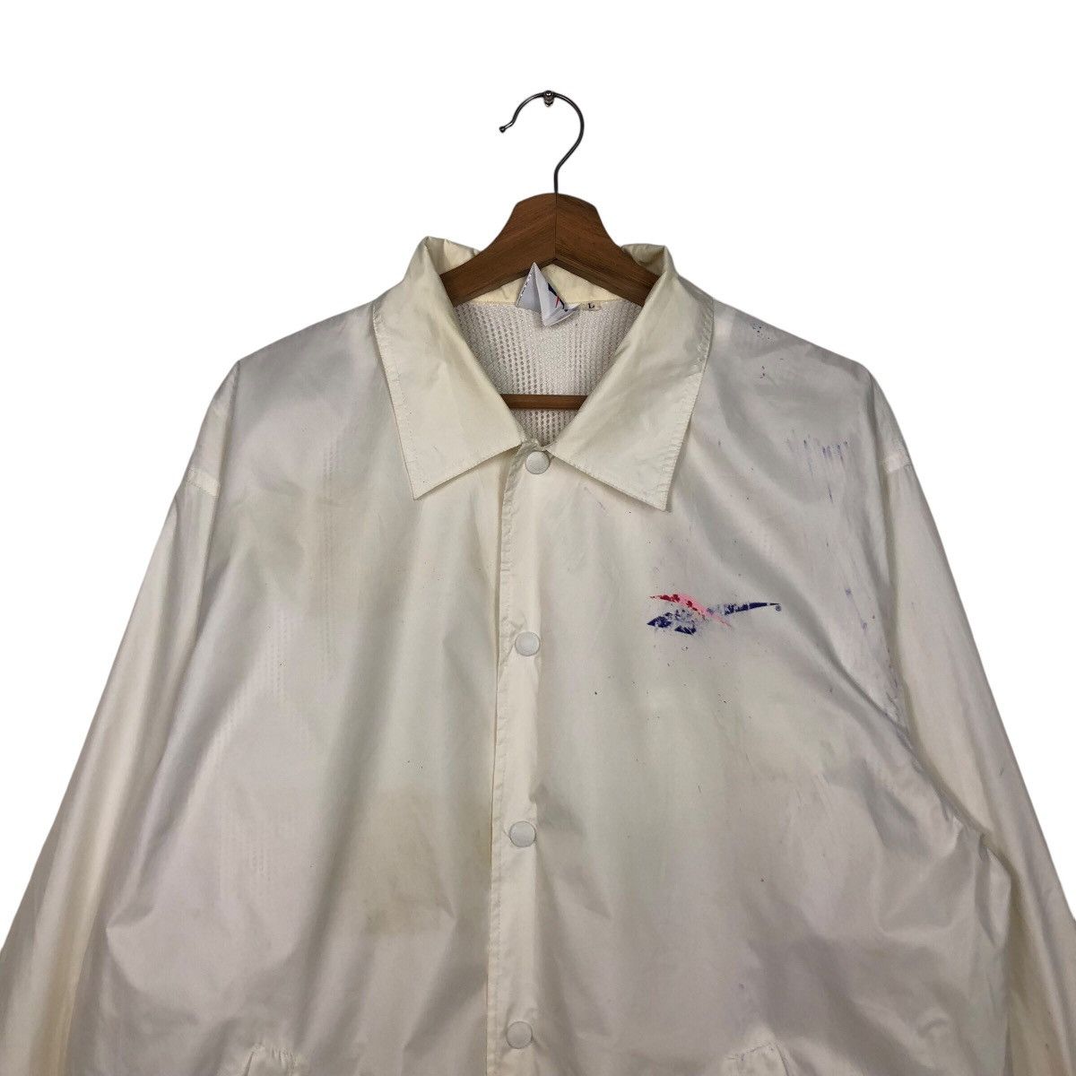 Japanese Brand × Vintage 📌Vintage Bomber Jacket Reebok Big Logo Spell Out Size US L / EU 52-54 / 3 - 5 Thumbnail