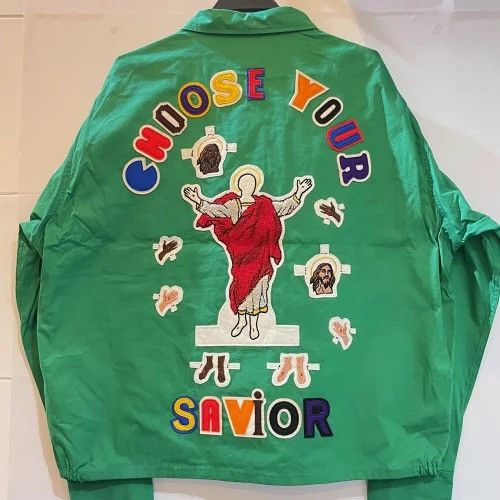 Saint Michael SAINT MICHAEL 22SS Denim Tears Jacket Green Cotton XL Size US XL / EU 56 / 4 - 2 Thumbnail