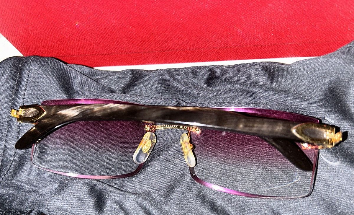 Cartier Cartier Buffalo Horn C Décor Sunglasses – Rare Buffs Size ONE SIZE - 3 Thumbnail
