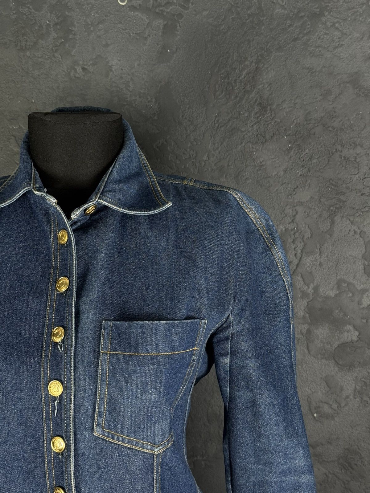 Dior Vintage CHRISTIAN DIOR BOUTIQUE Embroidered Denim Jacket Size M / US 6-8 / IT 42-44 - 4 Thumbnail