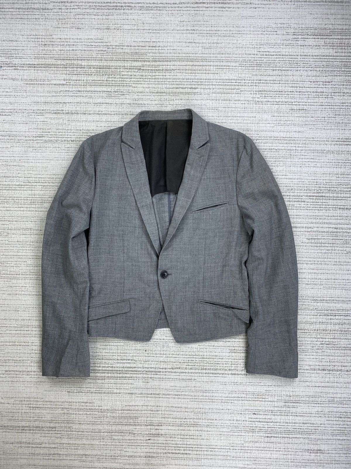 PPFM PPFM Japan Single Button Cropped Blazer Jacket Size US S / EU 44-46 / 1 - 1 Thumbnail