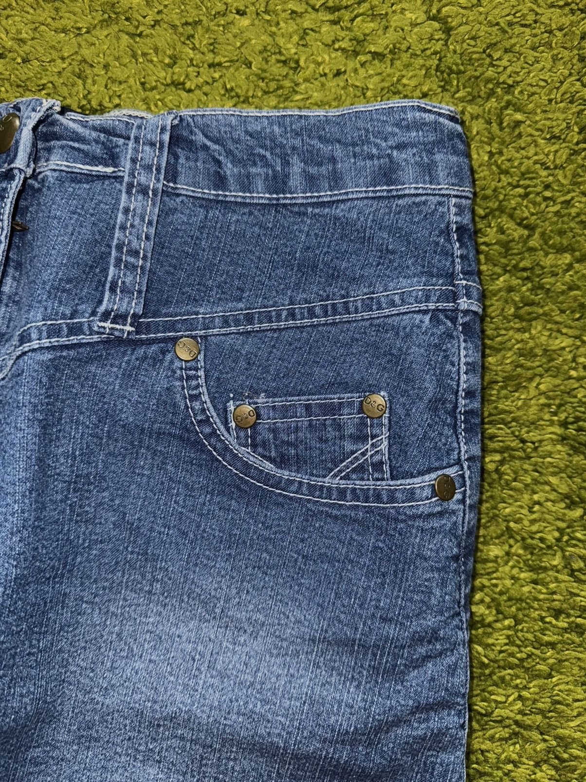 Designer × Dolce & Gabbana × Vintage Dolce & Gabbana D&G 2000s vintage denim mini skirt Y2K Size 26" / US 2 / IT 38 - 5 Thumbnail