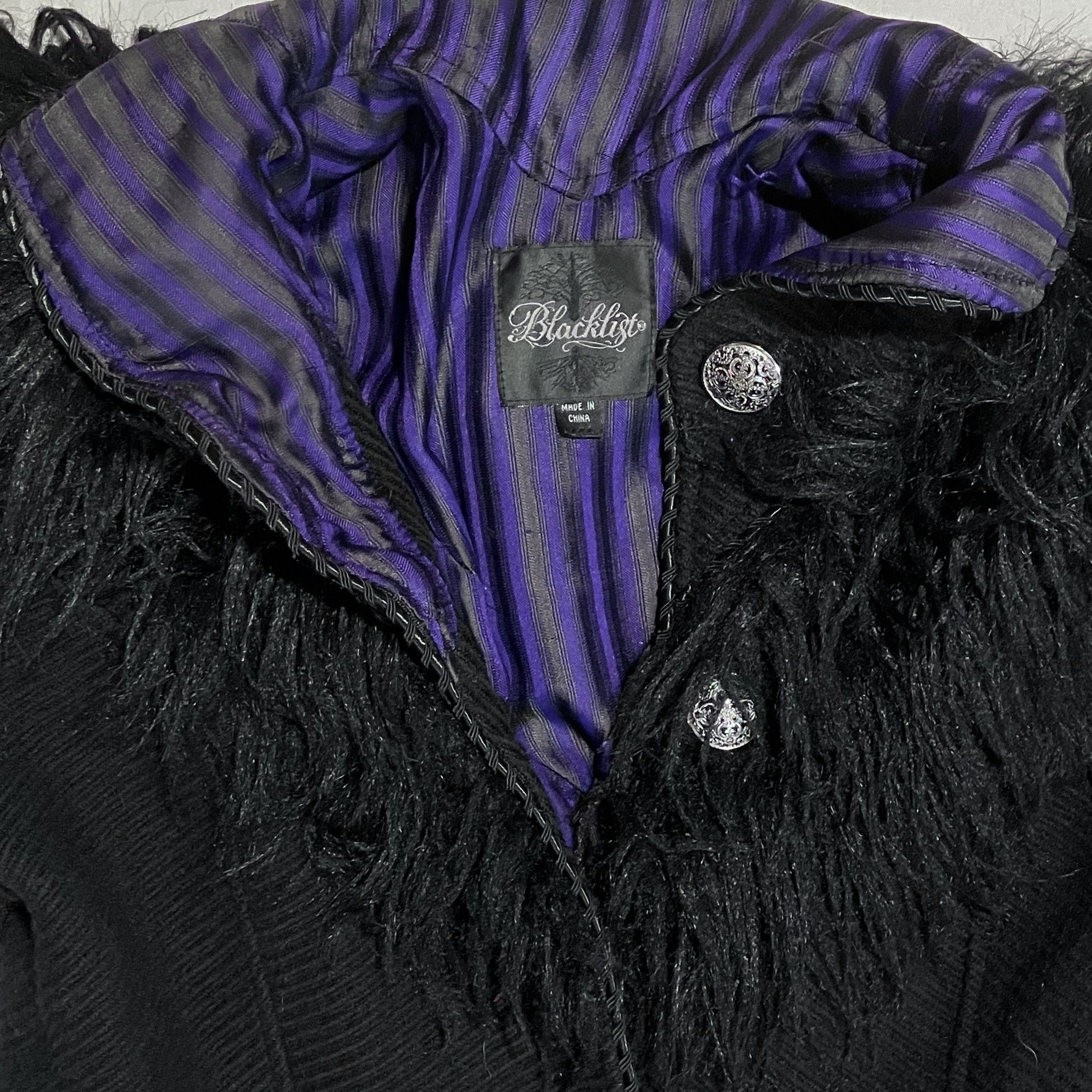 Lip Service Vtg Y2K Lip Service Wicked Winter Goth Coat Size ONE SIZE - 6 Thumbnail