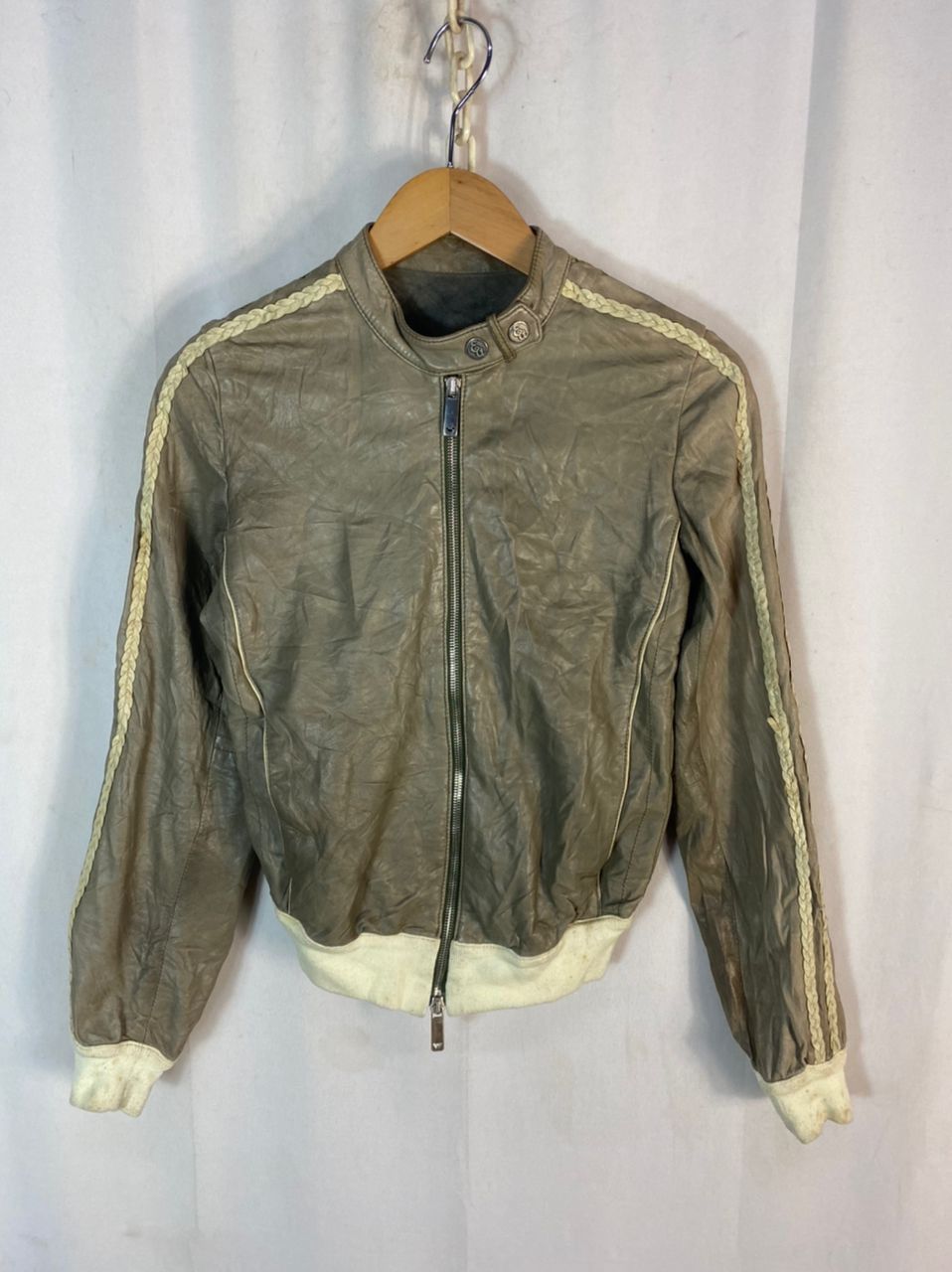 Emporio Armani Emporio armani leather zipper jacket Size S / US 4 / IT 40 - 1 Thumbnail