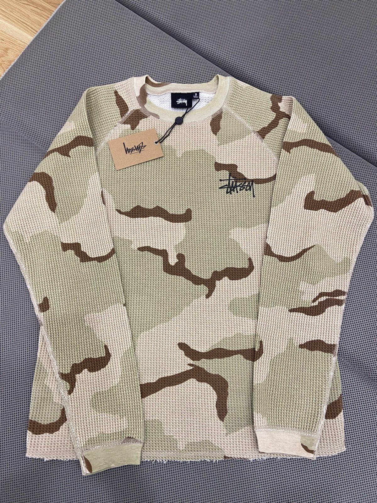 Stussy Stussy Raglan Long Sleeve Thermal Camo Small | Grailed