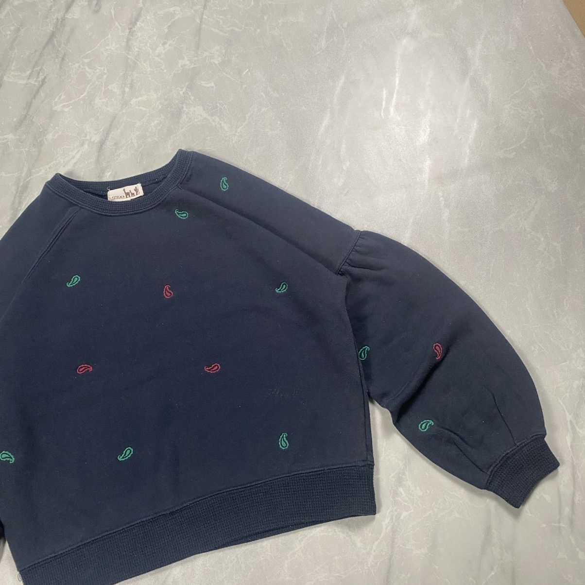 Japanese Brand Vintage Titicaca Paisley Embroidery Balloon Sleeve Crop Size M / US 6-8 / IT 42-44 - 3 Thumbnail