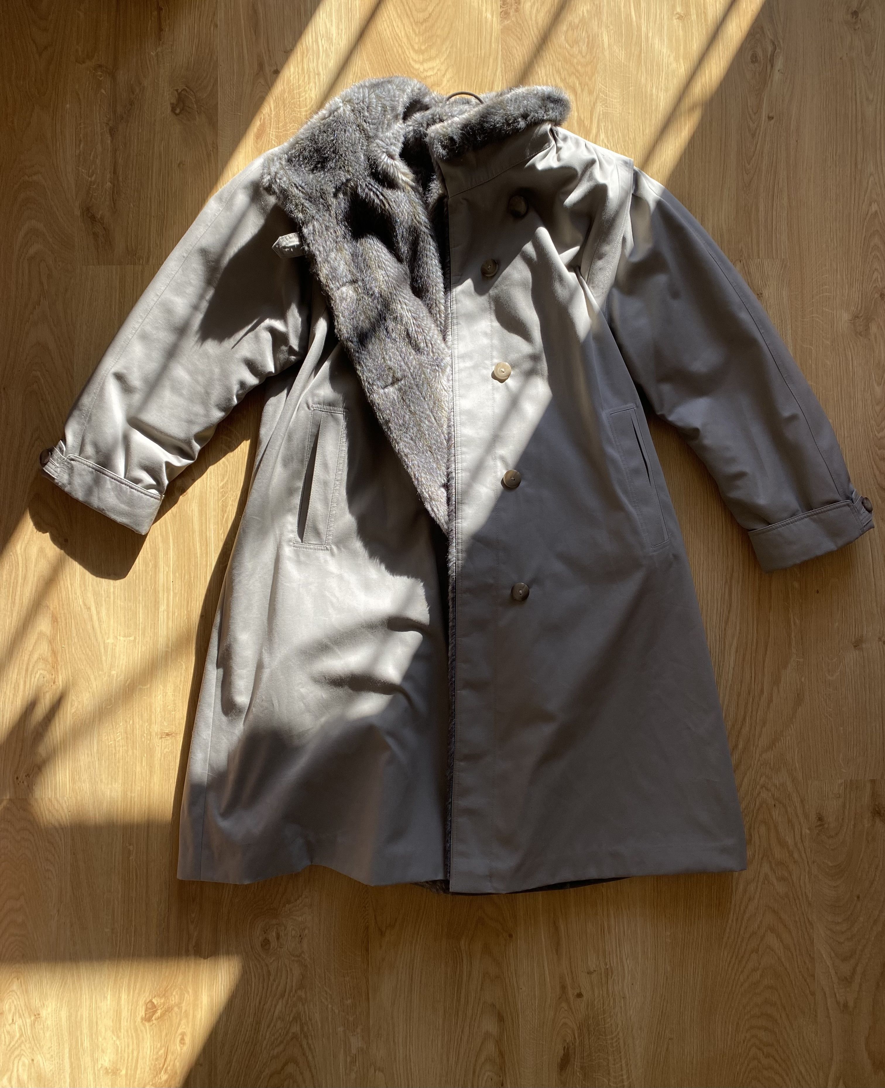 Designer Delmod coat lined with Jolipel faux fur Size M / US 6-8 / IT 42-44 - 1 Thumbnail