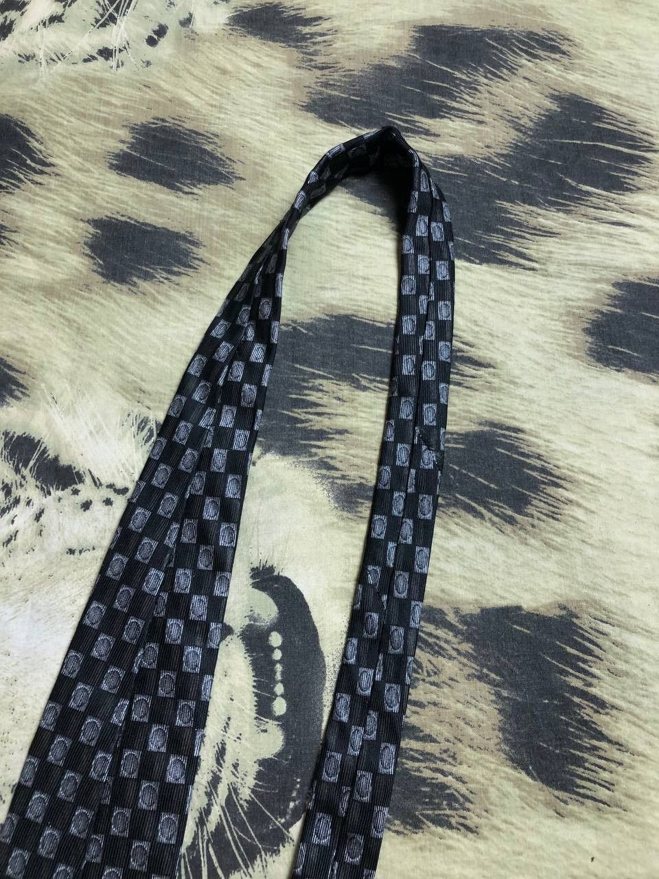 Valentino Valentino Cravatte Geometric Pattern Silk Tie Size ONE SIZE - 13 Thumbnail