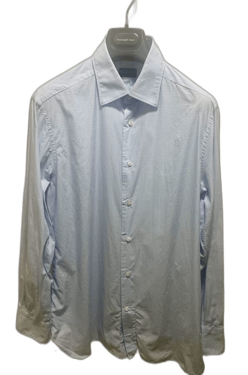 Ermenegildo Zegna Ermenegildo Zegna Long Sleeve Shirt 100 Fili Size US M / EU 48-50 / 2 - 1 Thumbnail