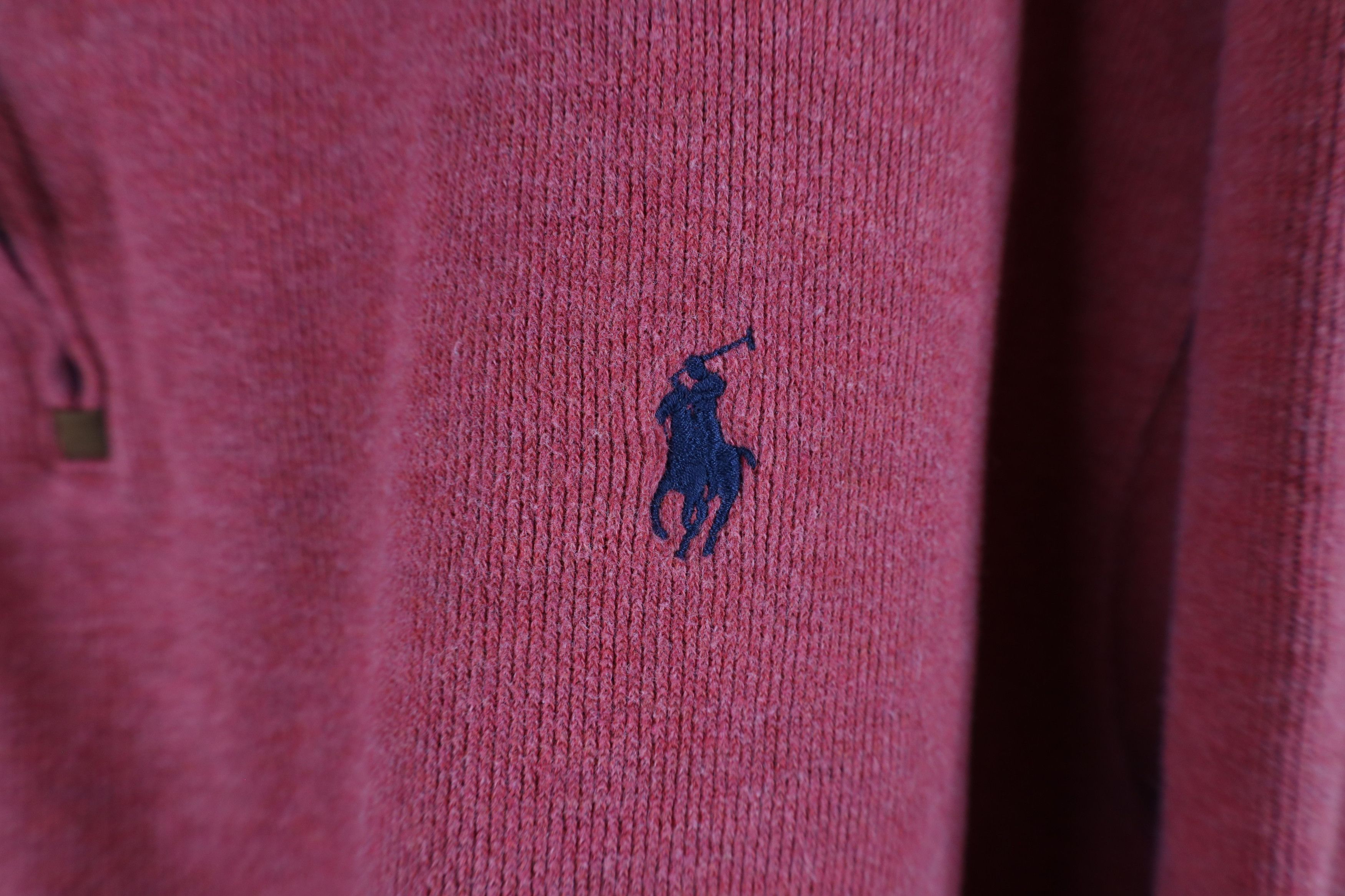 Ralph Lauren × Vintage Vintage 90s Ralph Lauren Knit Half Zip Pullover Sweater Size US XXL / EU 58 / 5 - 4 Thumbnail