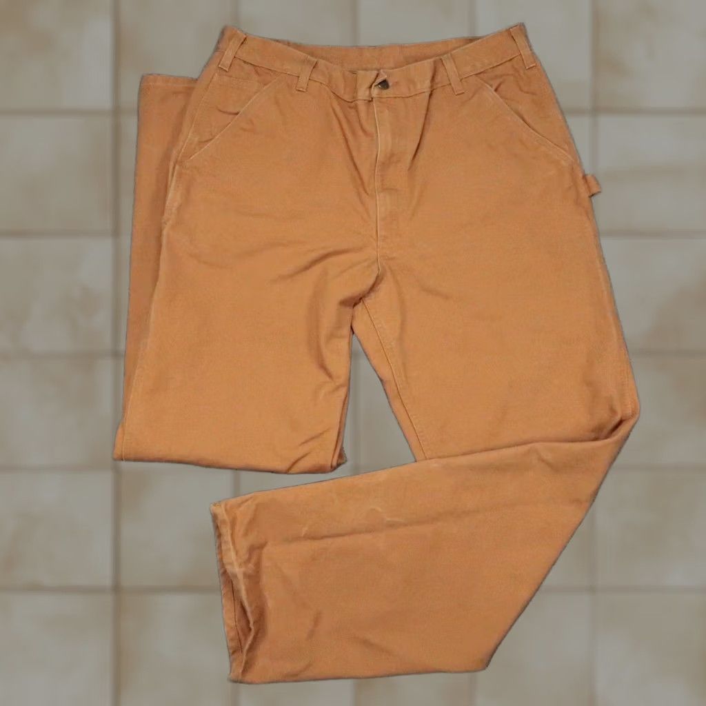 Carhartt Carhartt Pants Mens 38x36 Brown Work Dungaree Carpenter B11 BRN Size US 38 / EU 54 - 1 Thumbnail