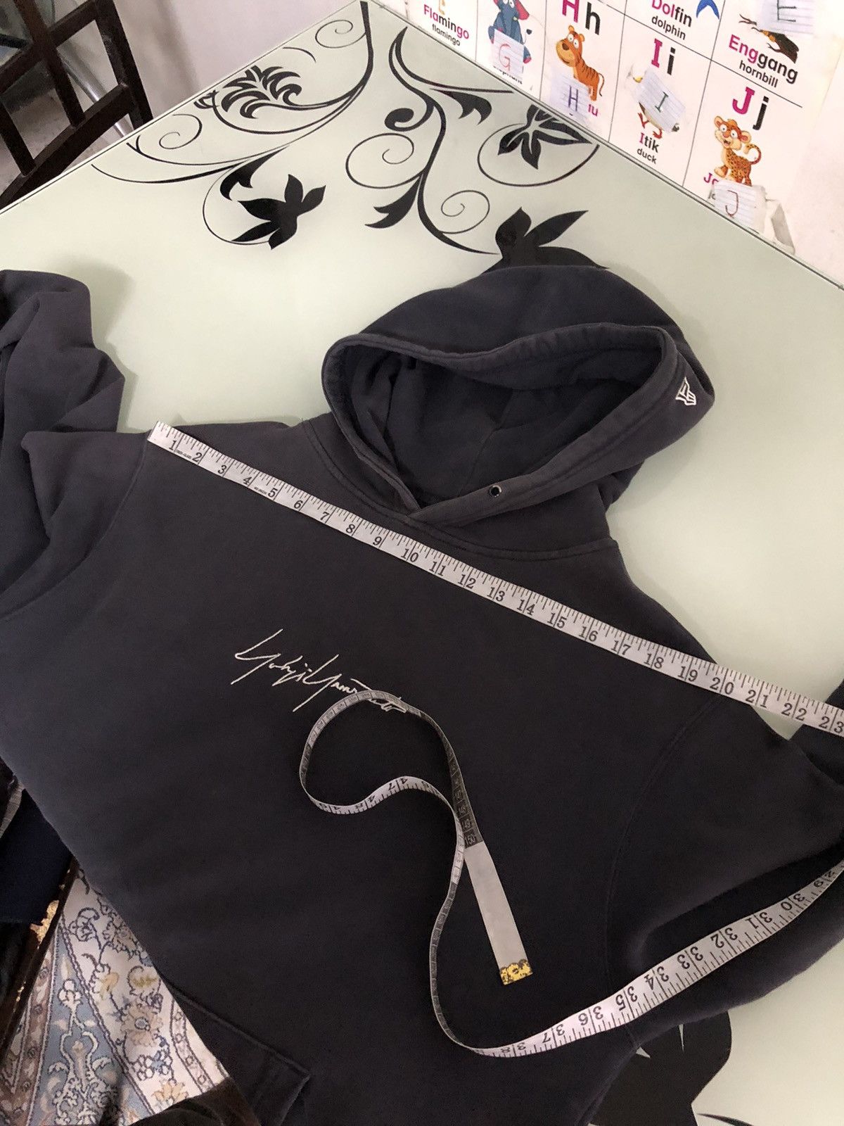 Yohji Yamamoto Rare❗️Yohji Yamamoto x New Era Embroidery Hoodie Size US L / EU 52-54 / 3 - 18 Thumbnail