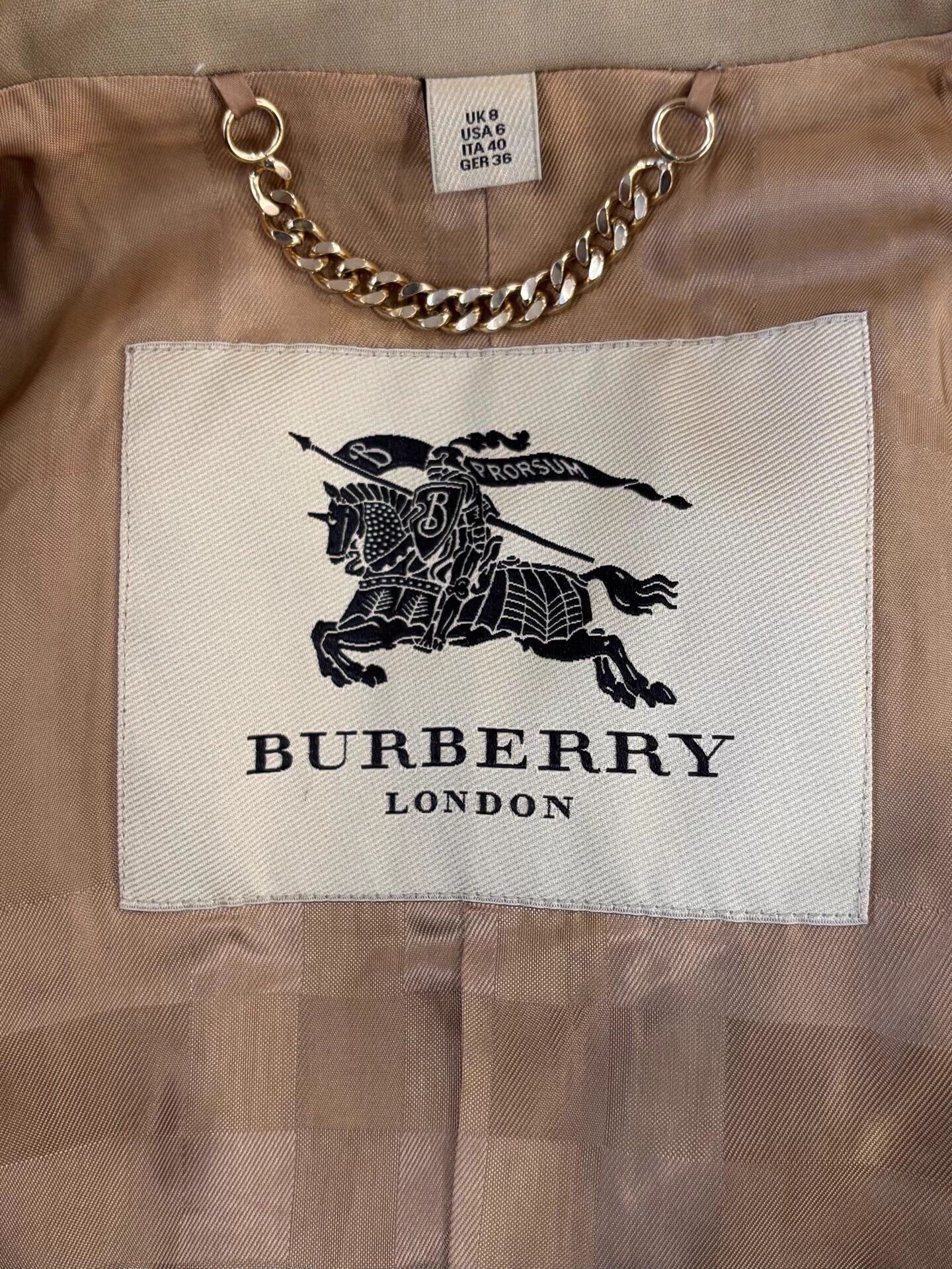 Burberry Burberry Trench Women's Khaki Horseferry Check UK8 Size S / US 4 / IT 40 - 5 Thumbnail