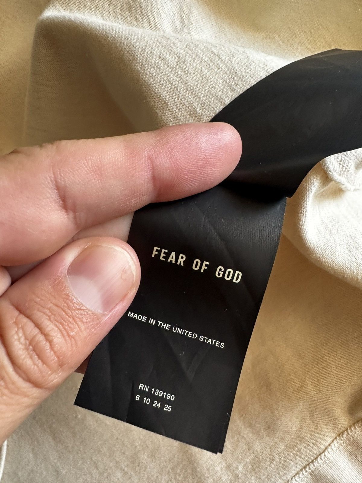 Fear of God 100% heavy cotton lounge tee Size US M / EU 48-50 / 2 - 6 Thumbnail