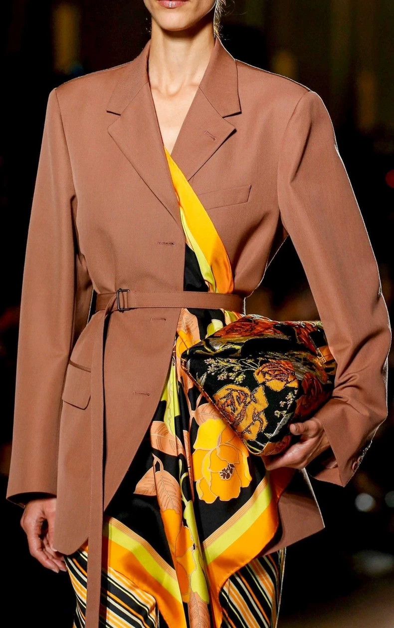 Dries Van Noten Silk Scarf Blazer - dmc