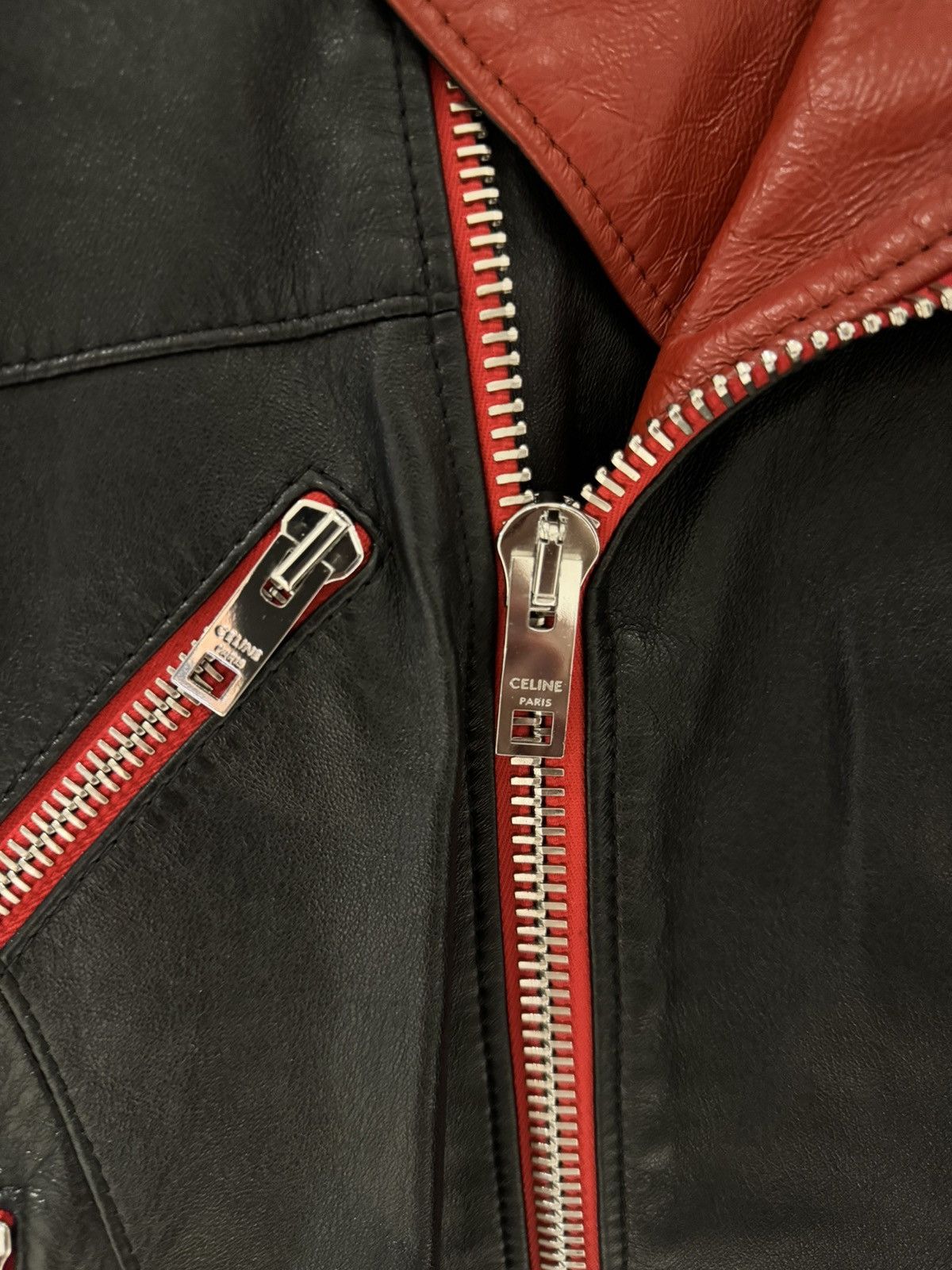 Celine × Hedi Slimane Celine FW23 Leather Jacket Size US S / EU 44-46 / 1 - 6 Thumbnail