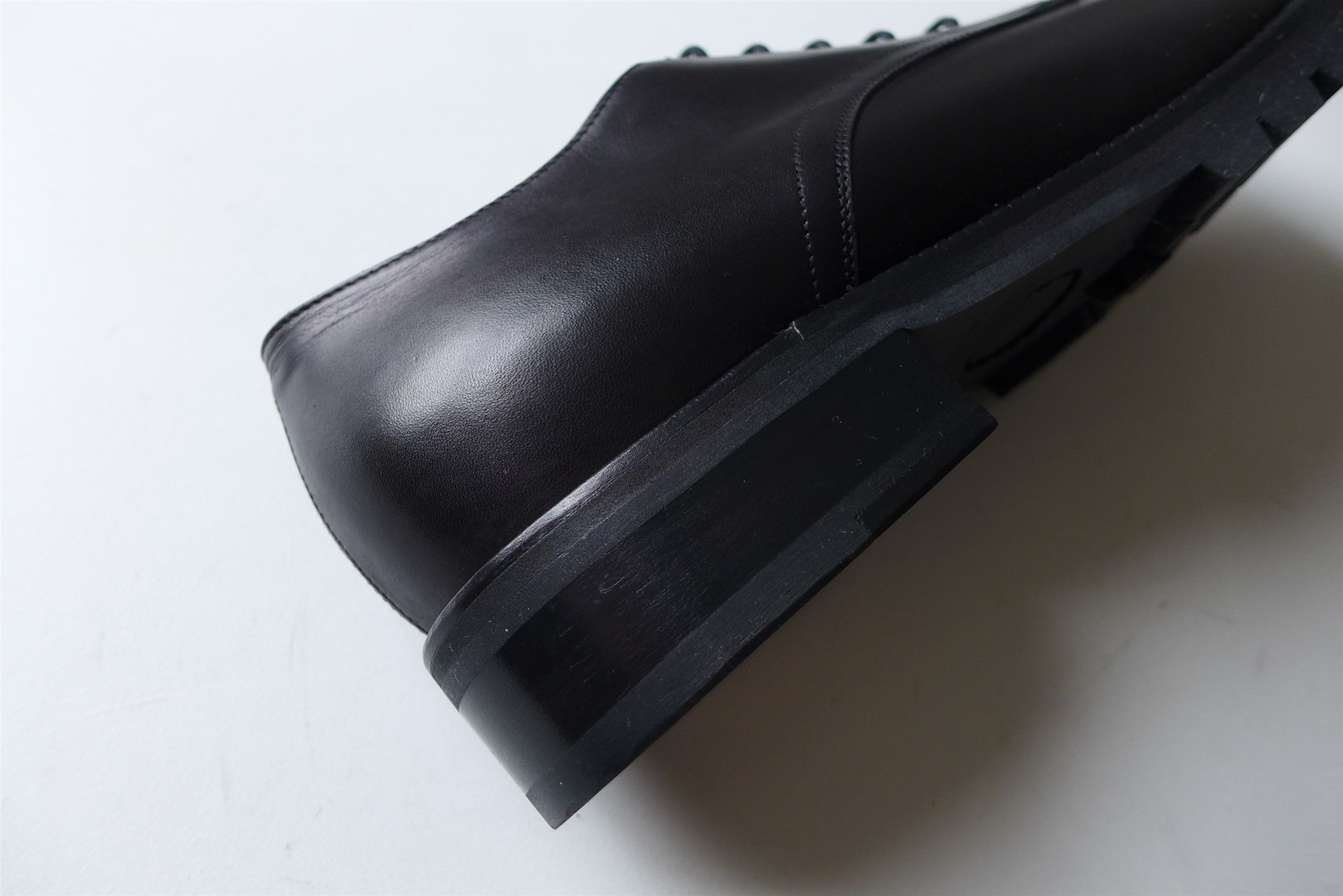 Dries Van Noten Dries Van Noten Derby Shoes - Black Leather Size US 13 / EU 46 - 8 Thumbnail