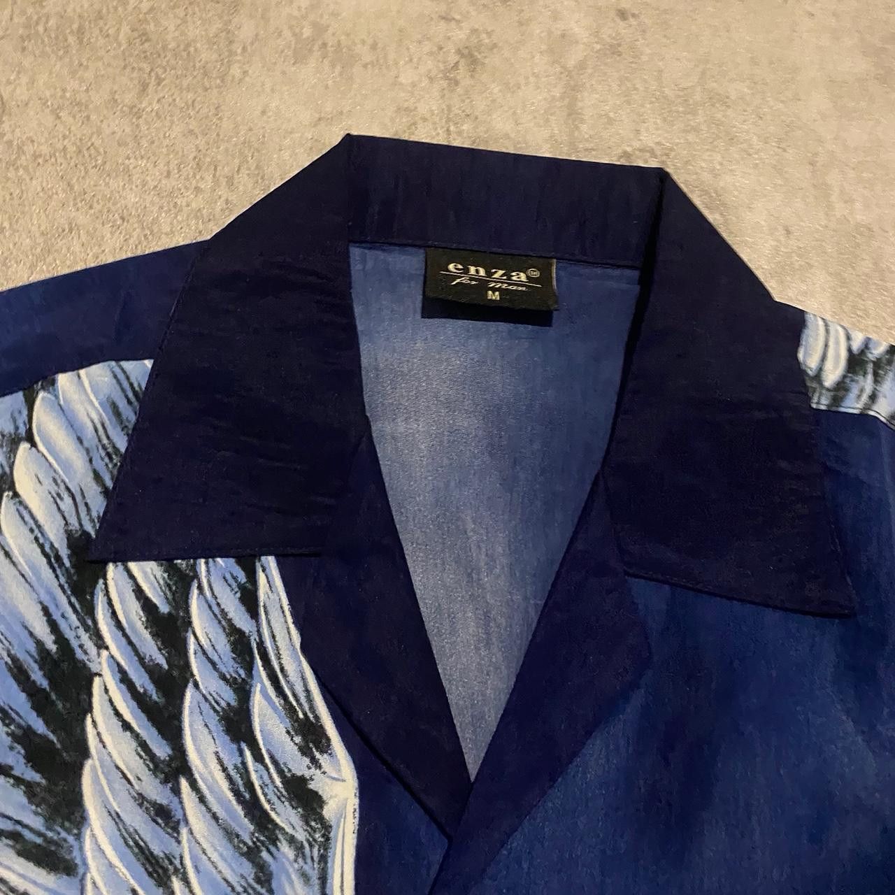 Other Blue Hawaiian shirt with eagle and snake design Size US M / EU 48-50 / 2 - 4 Thumbnail